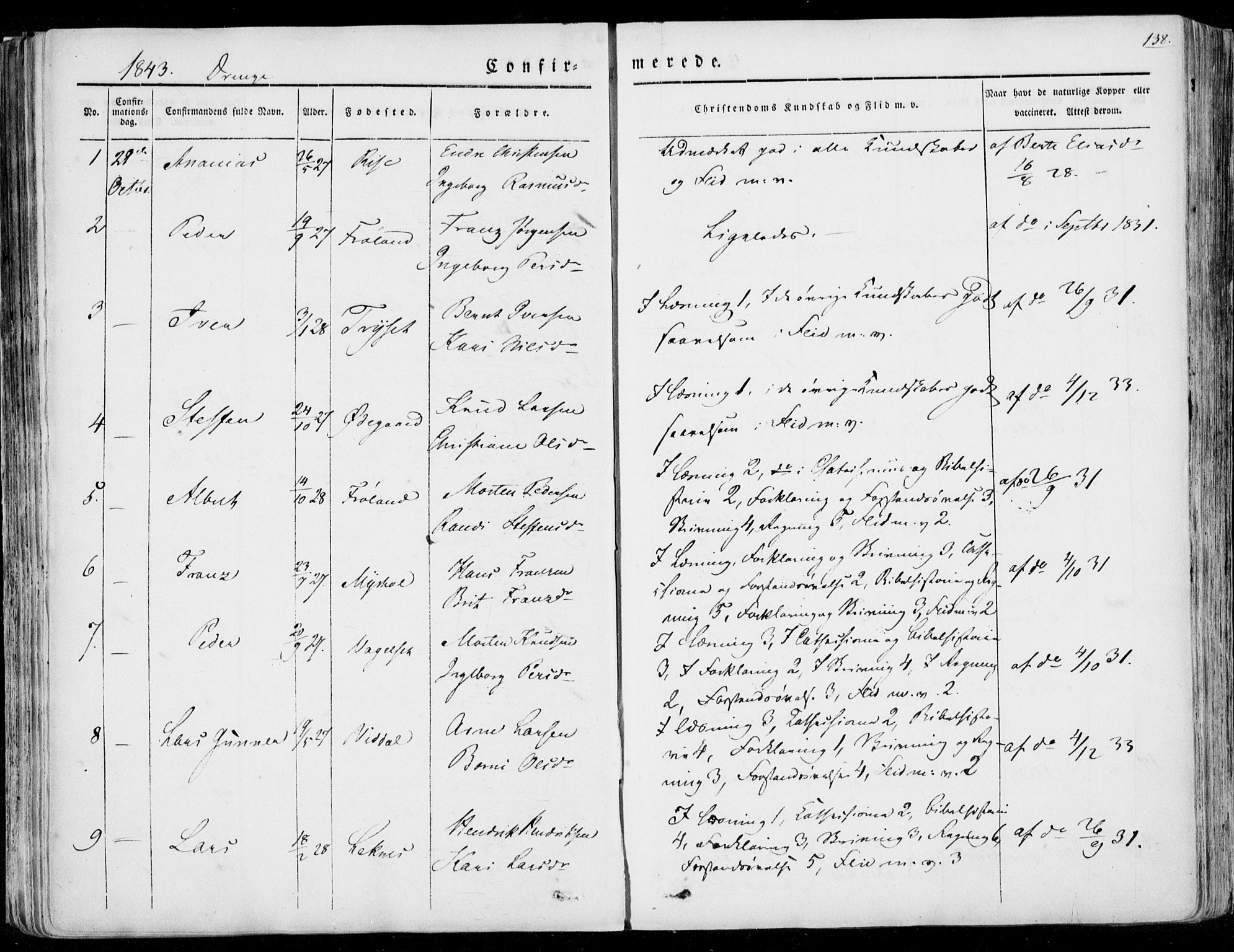 Ministerialprotokoller, klokkerbøker og fødselsregistre - Møre og Romsdal, AV/SAT-A-1454/515/L0208: Ministerialbok nr. 515A04, 1830-1846, s. 138