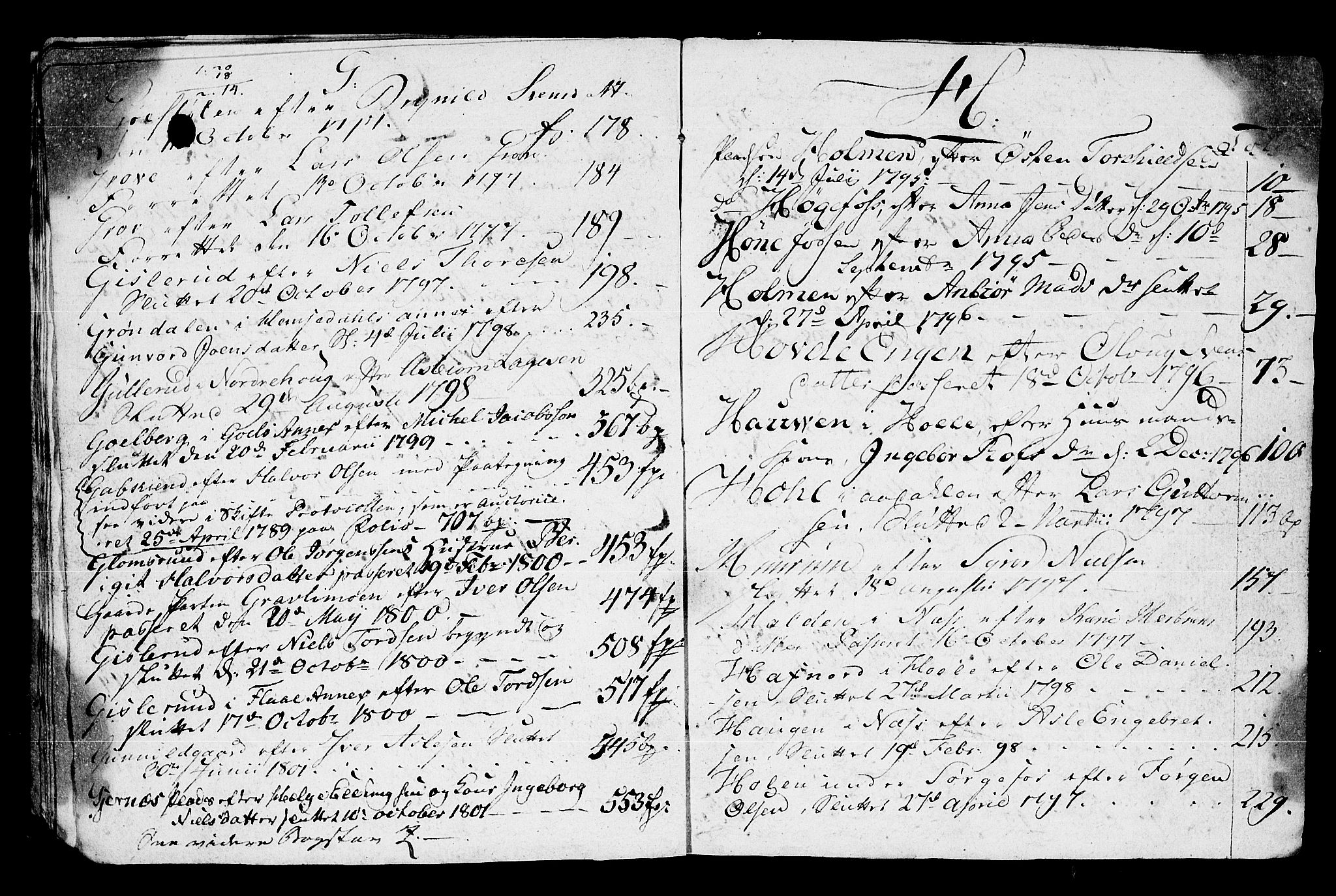 Ringerike og Hallingdal sorenskriveri, AV/SAKO-A-81/H/Ha/L0022a: Skifteprotokoll, 1794-1802