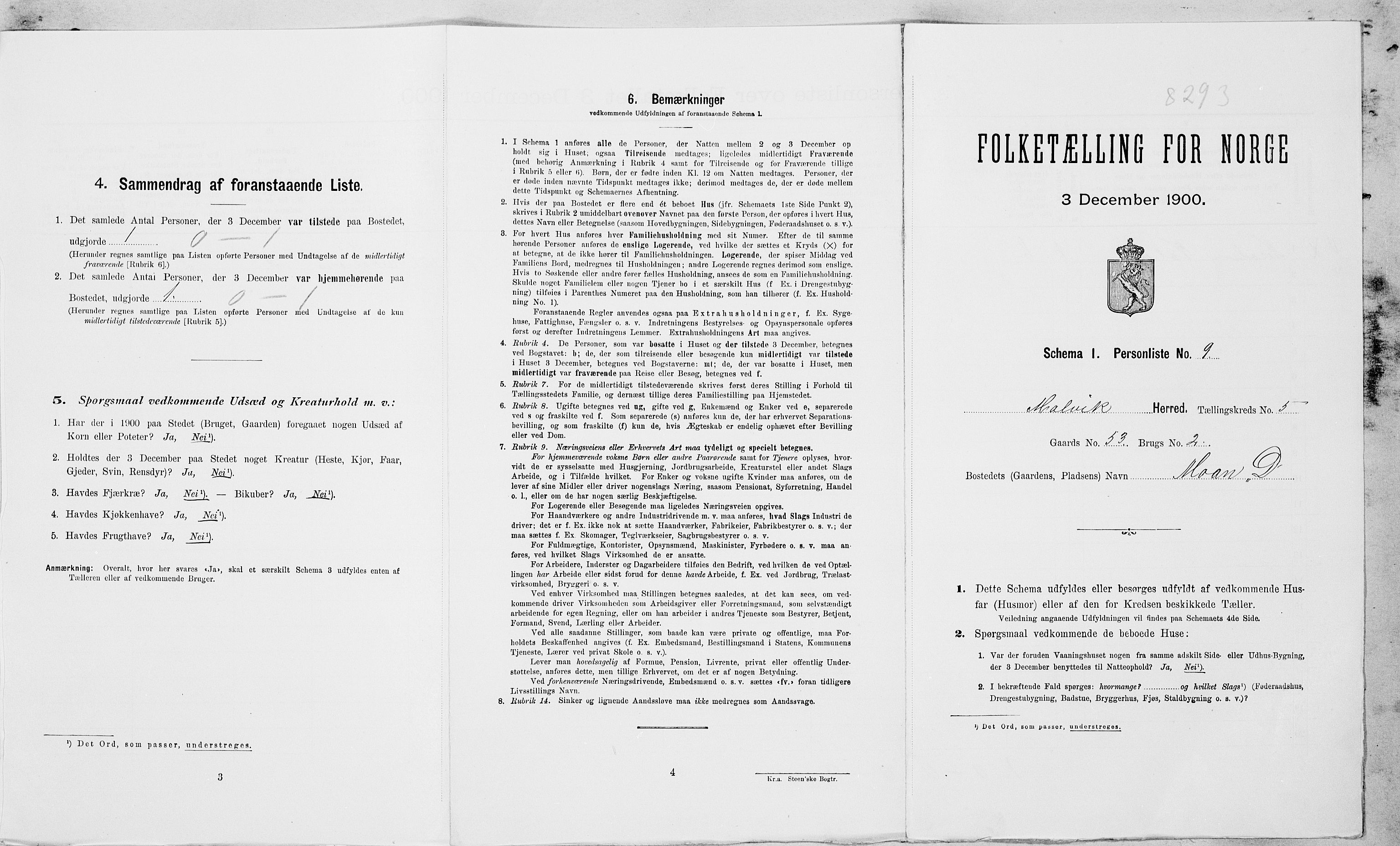 , Folketelling 1900 for 1663 Malvik herred, 1900, s. 395