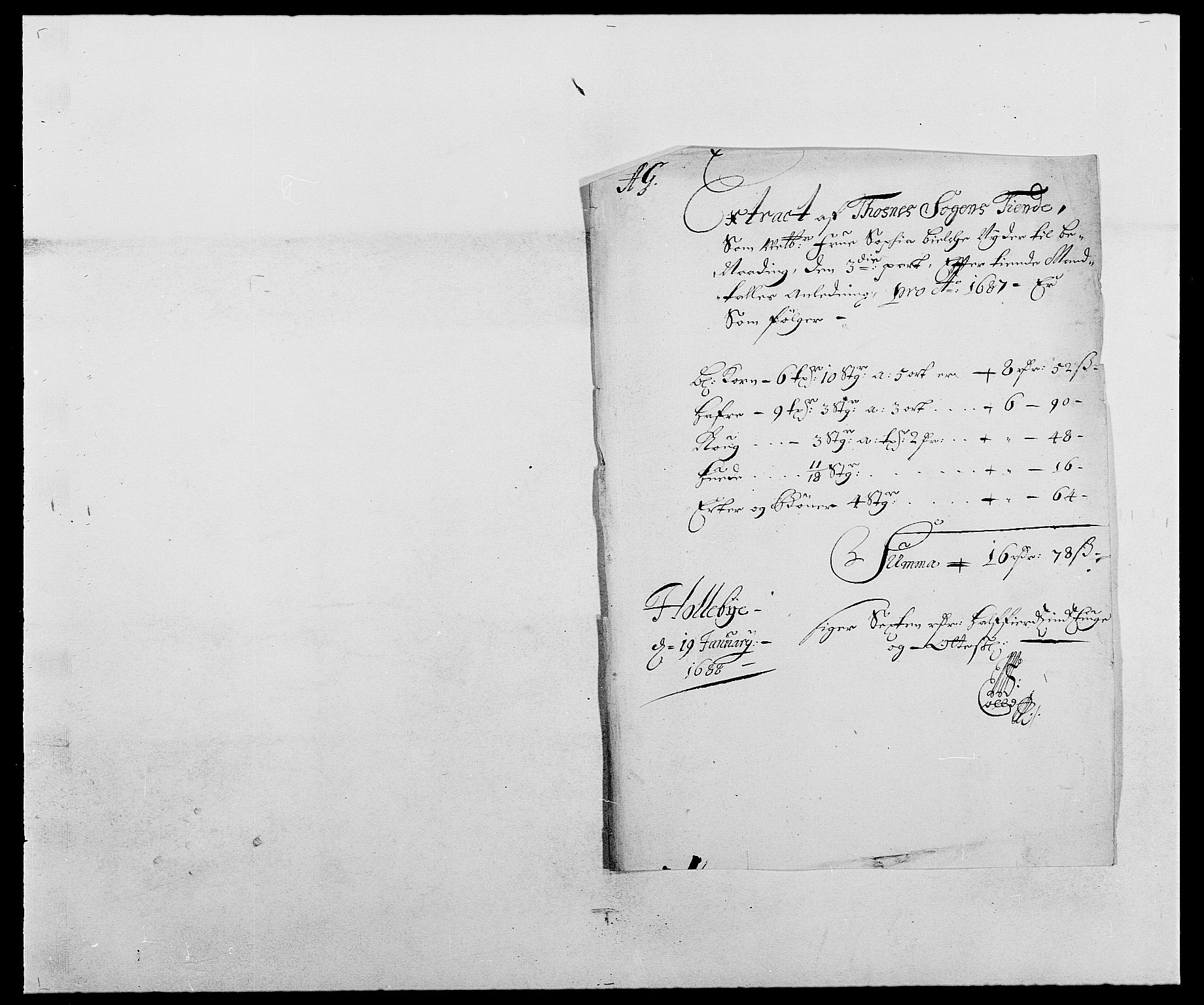 Rentekammeret inntil 1814, Reviderte regnskaper, Fogderegnskap, AV/RA-EA-4092/R03/L0117: Fogderegnskap Onsøy, Tune, Veme og Åbygge fogderi, 1684-1689, s. 136