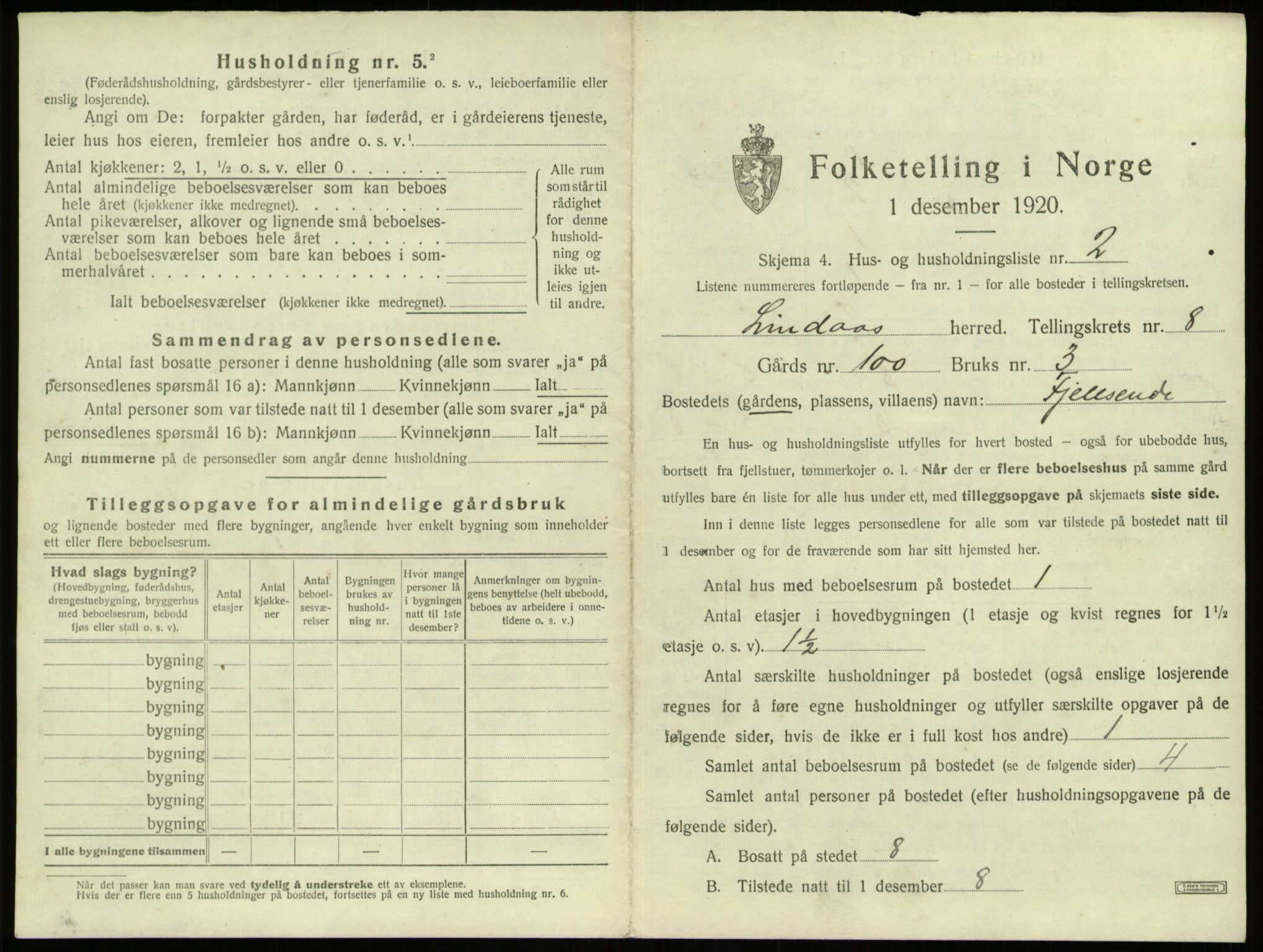 SAB, Folketelling 1920 for 1263 Lindås herred, 1920, s. 510