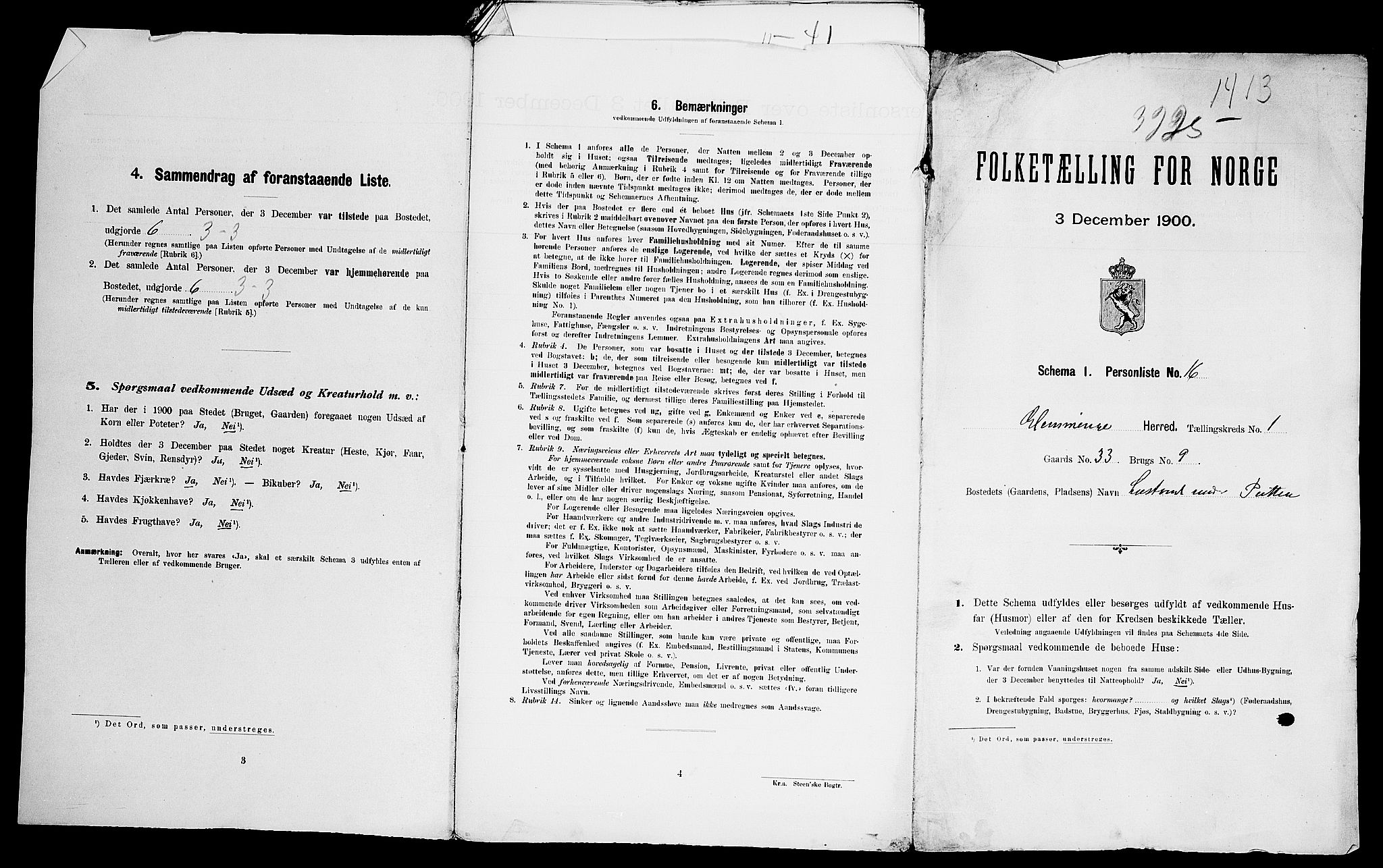 SAO, Folketelling 1900 for 0132 Glemmen herred, 1900, s. 48