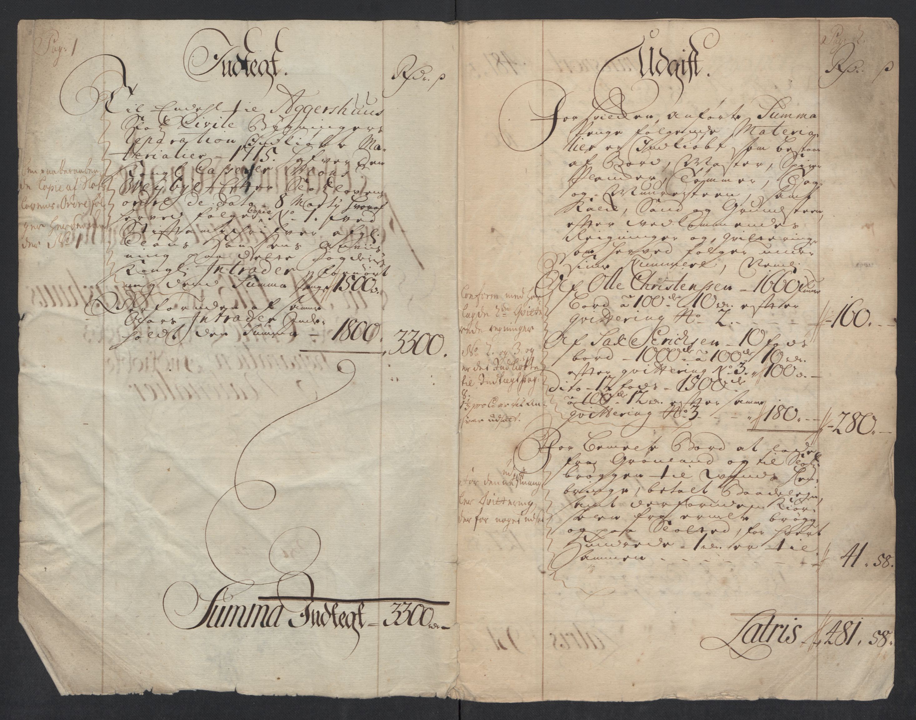 Rentekammeret inntil 1814, Reviderte regnskaper, Fogderegnskap, RA/EA-4092/R10/L0453: Fogderegnskap Aker og Follo, 1715, s. 295