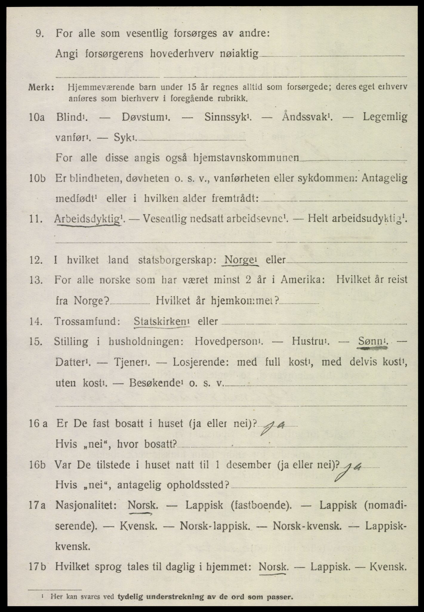 SAT, Folketelling 1920 for 1718 Leksvik herred, 1920, s. 6973