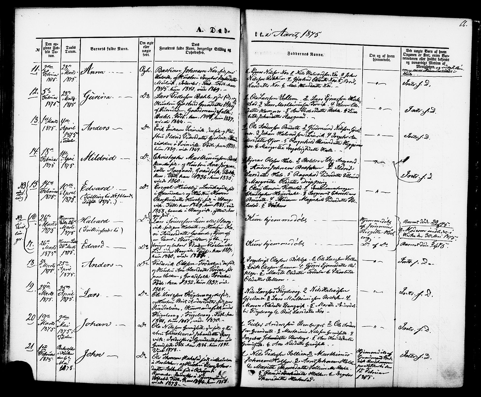 Ministerialprotokoller, klokkerbøker og fødselsregistre - Møre og Romsdal, SAT/A-1454/592/L1027: Ministerialbok nr. 592A05, 1865-1878, s. 66