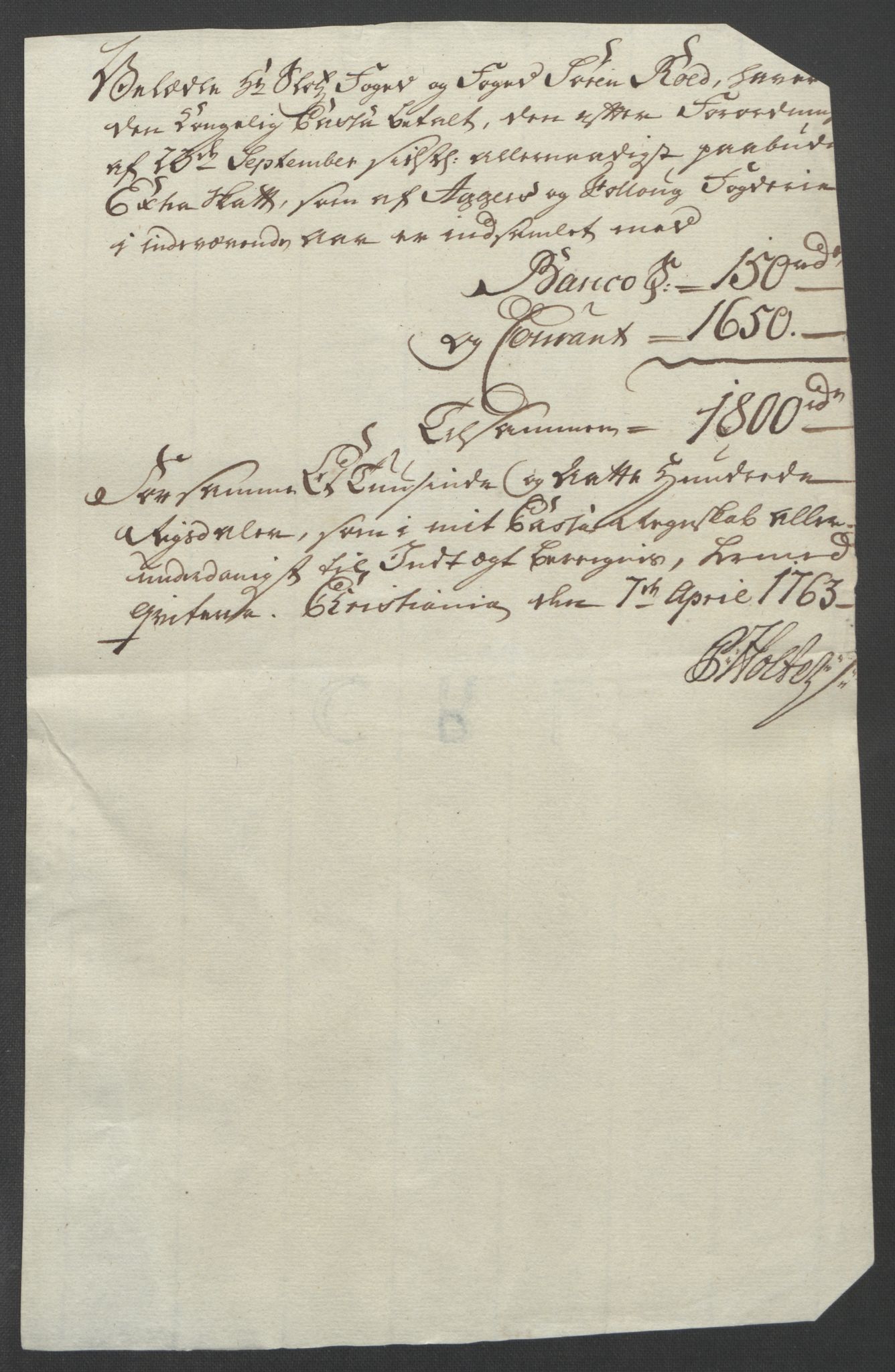 Rentekammeret inntil 1814, Reviderte regnskaper, Fogderegnskap, AV/RA-EA-4092/R10/L0560: Ekstraskatten Aker og Follo, 1763, s. 228