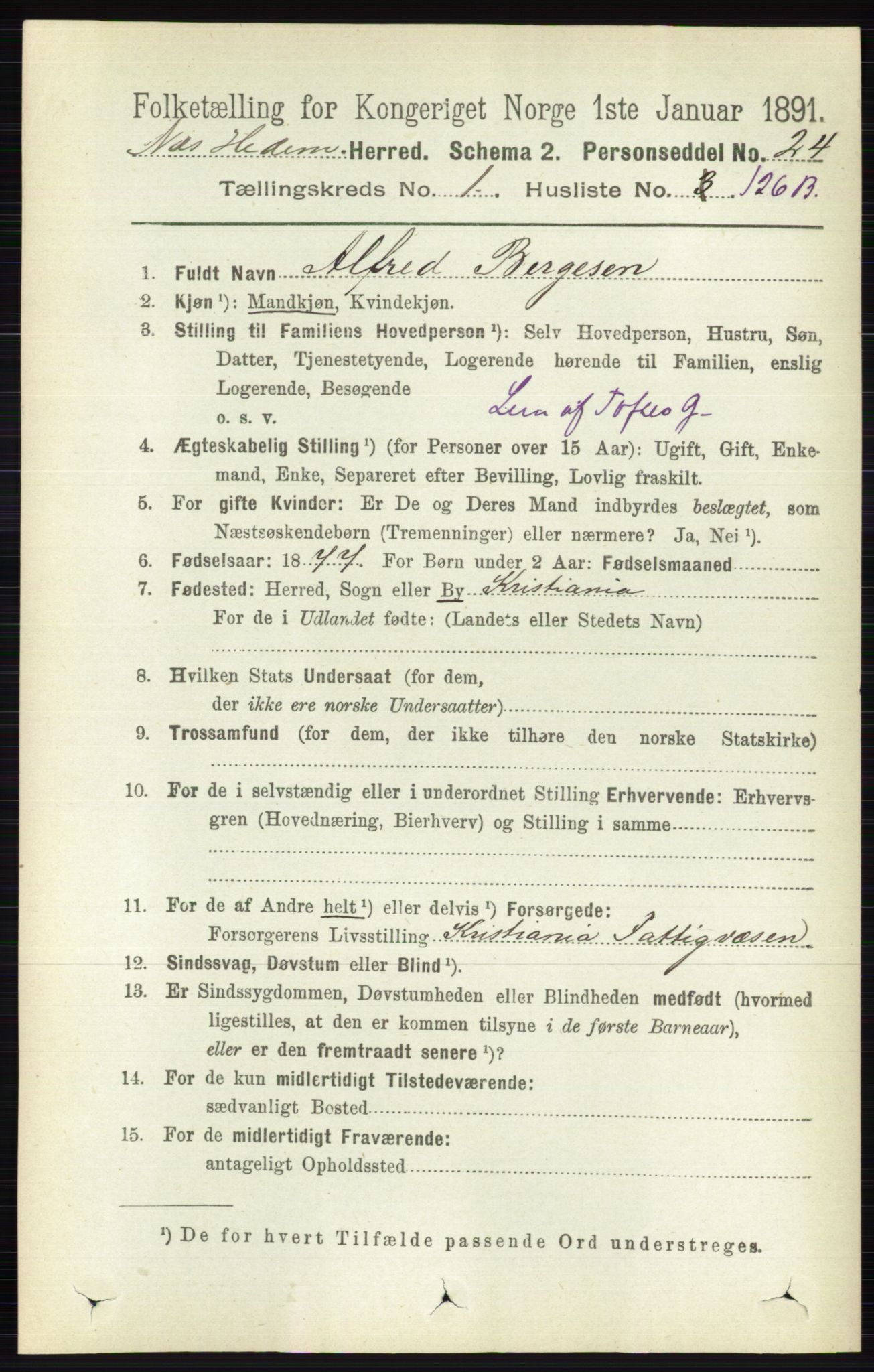 RA, Folketelling 1891 for 0411 Nes herred, 1891, s. 931
