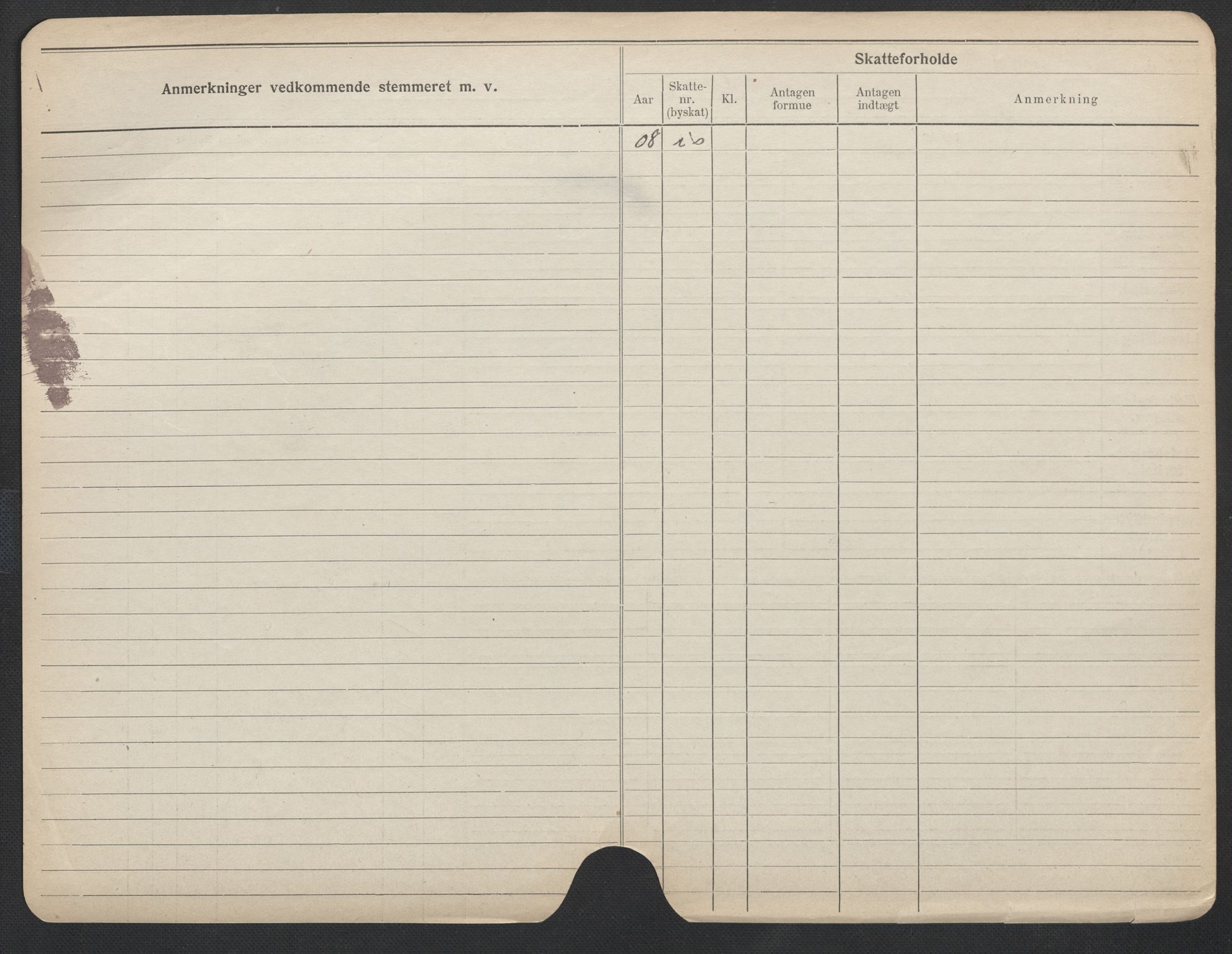 Oslo folkeregister, Registerkort, SAO/A-11715/F/Fa/Fac/L0012: Kvinner, 1906-1914, s. 476b