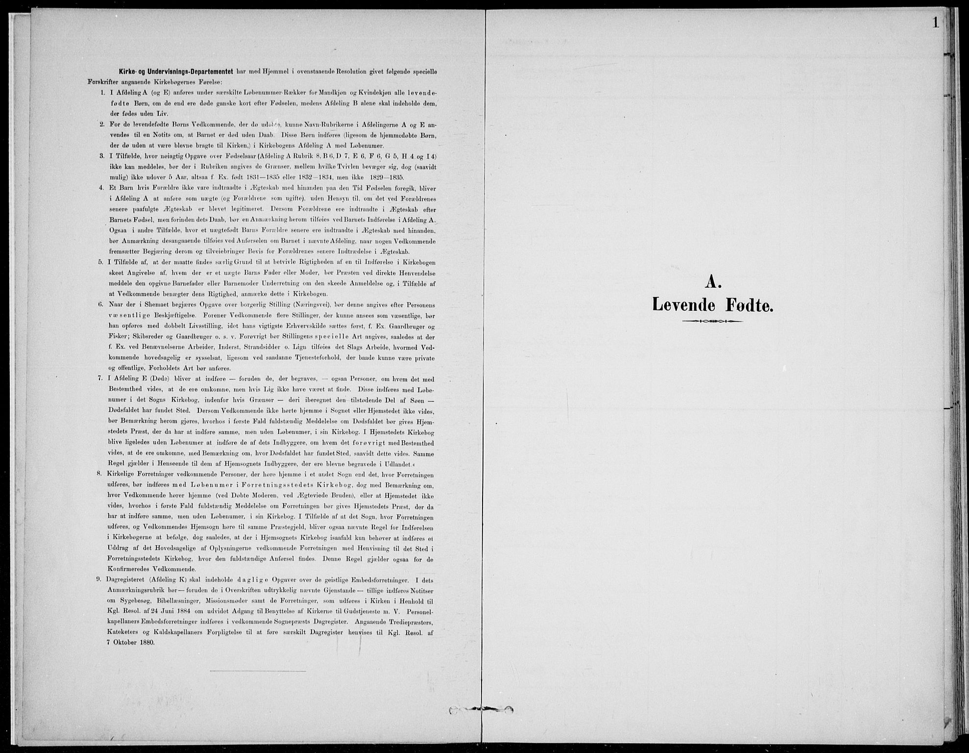 Nordre Land prestekontor, SAH/PREST-124/H/Ha/Hab/L0014: Klokkerbok nr. 14, 1891-1907, s. 1