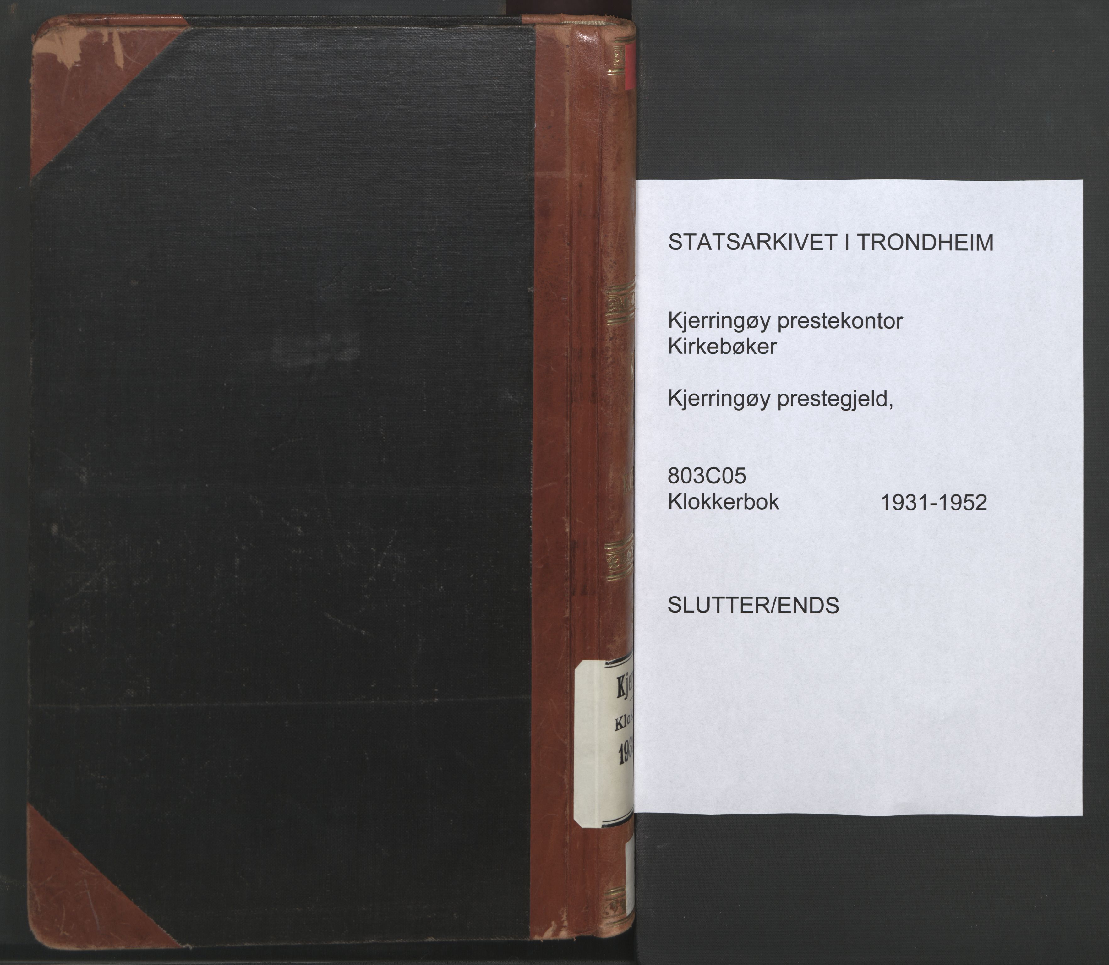 Ministerialprotokoller, klokkerbøker og fødselsregistre - Nordland, SAT/A-1459/803/L0078: Klokkerbok nr. 803C05, 1931-1952