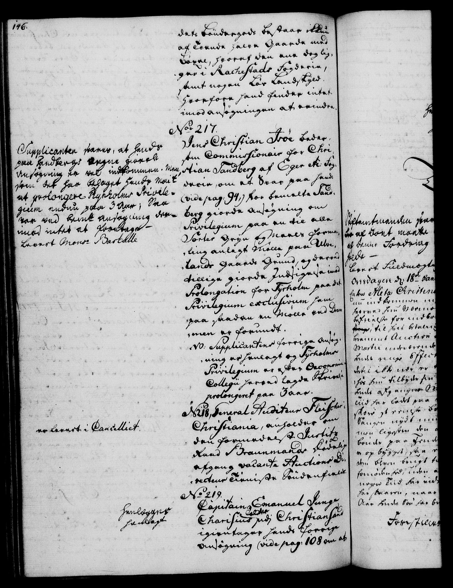 Rentekammeret, Kammerkanselliet, AV/RA-EA-3111/G/Gh/Gha/L0034: Norsk ekstraktmemorialprotokoll (merket RK 53.79), 1756-1759, s. 146