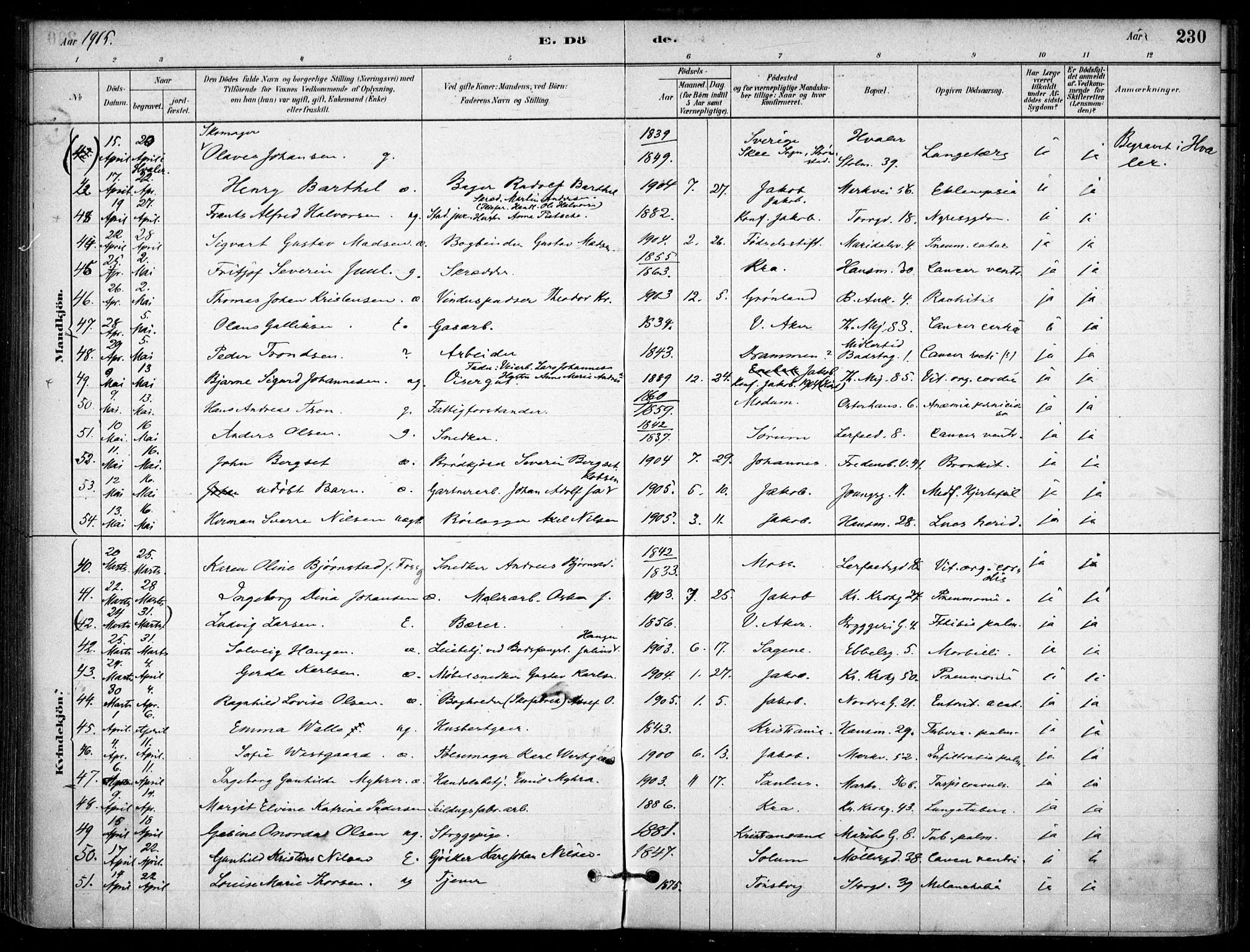 Jakob prestekontor Kirkebøker, AV/SAO-A-10850/F/Fa/L0007: Ministerialbok nr. 7, 1880-1905, s. 230