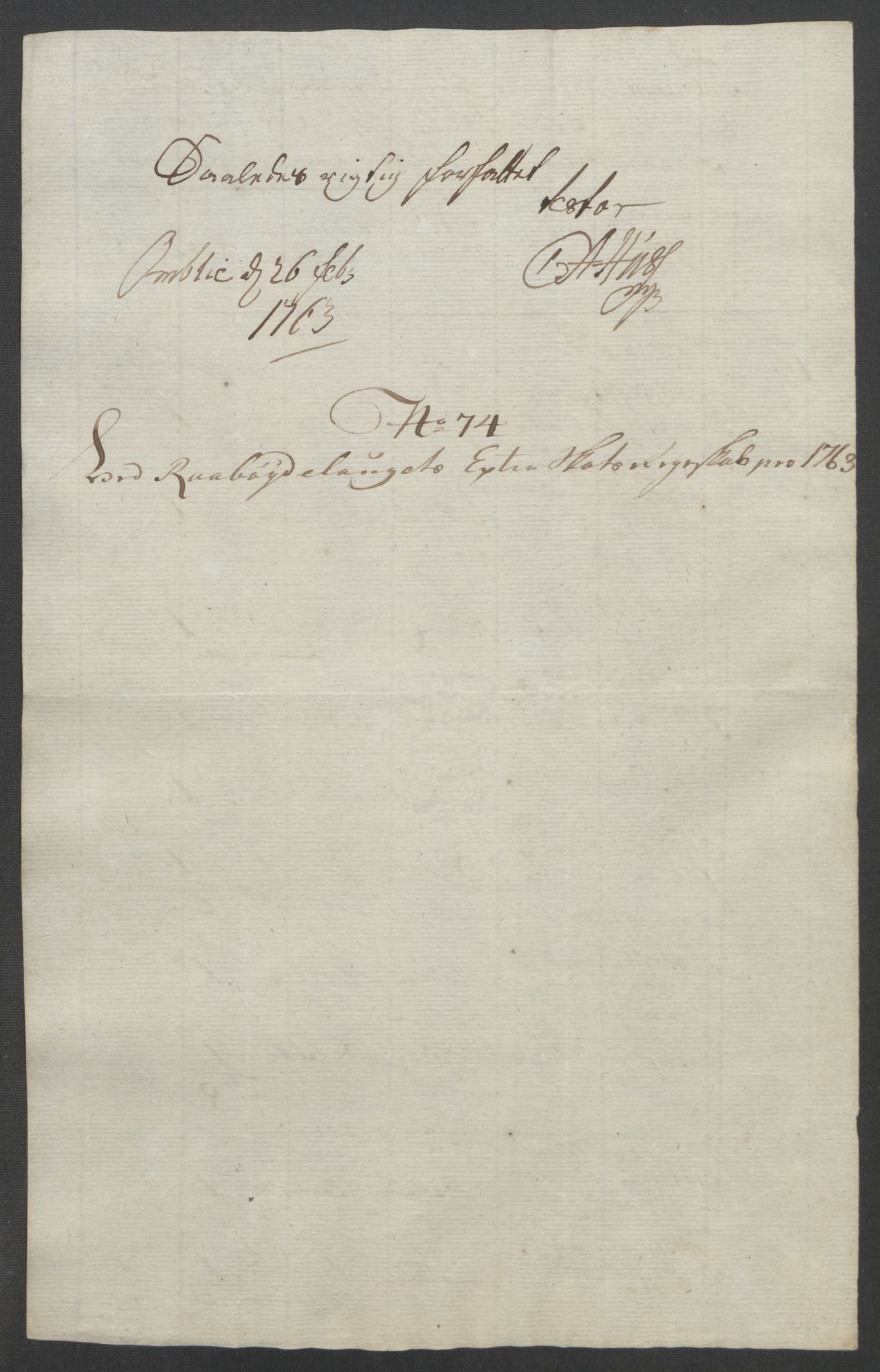 Rentekammeret inntil 1814, Reviderte regnskaper, Fogderegnskap, RA/EA-4092/R40/L2517: Ekstraskatten Råbyggelag, 1762-1763, s. 450
