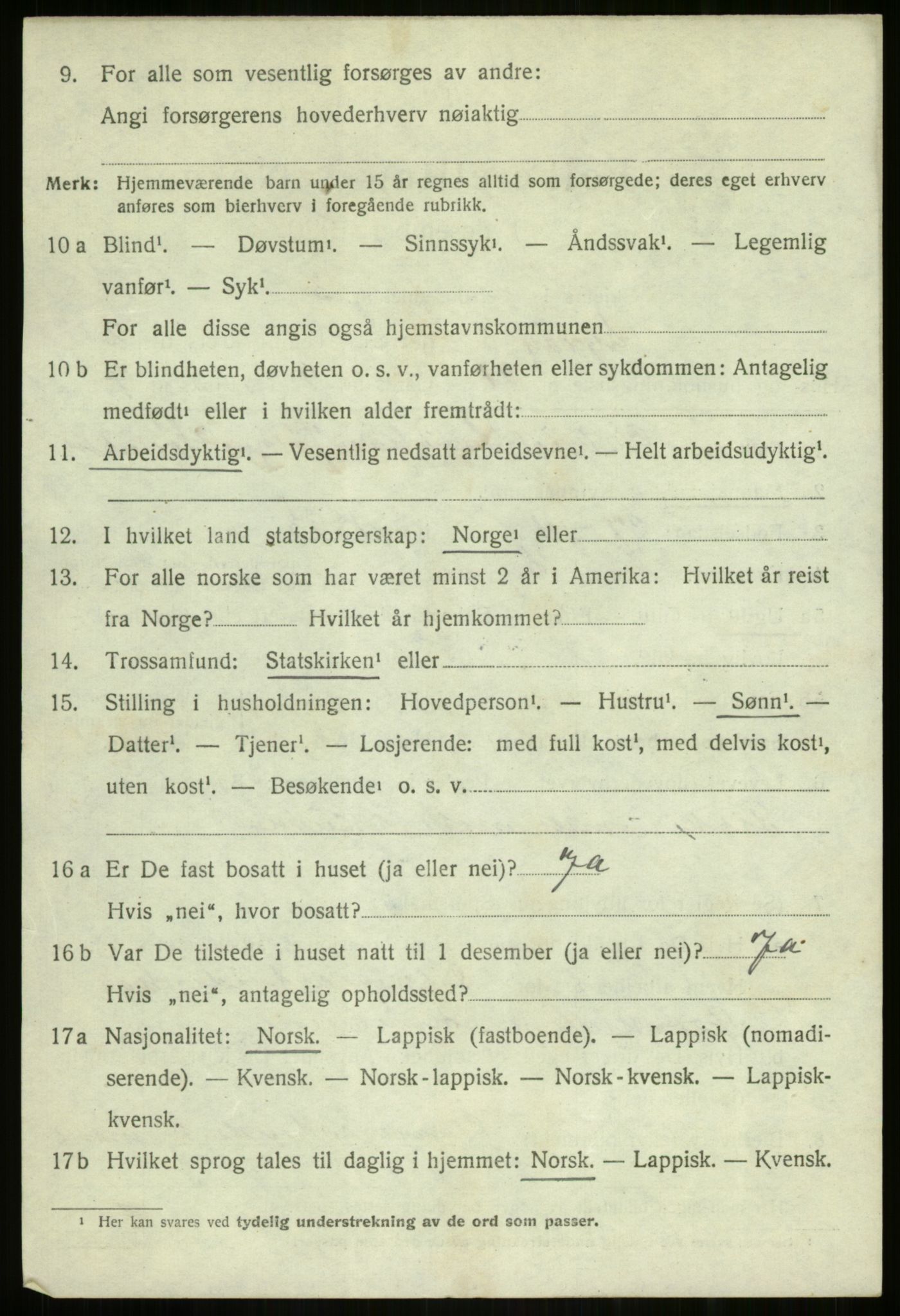 SATØ, Folketelling 1920 for 1926 Dyrøy herred, 1920, s. 1528