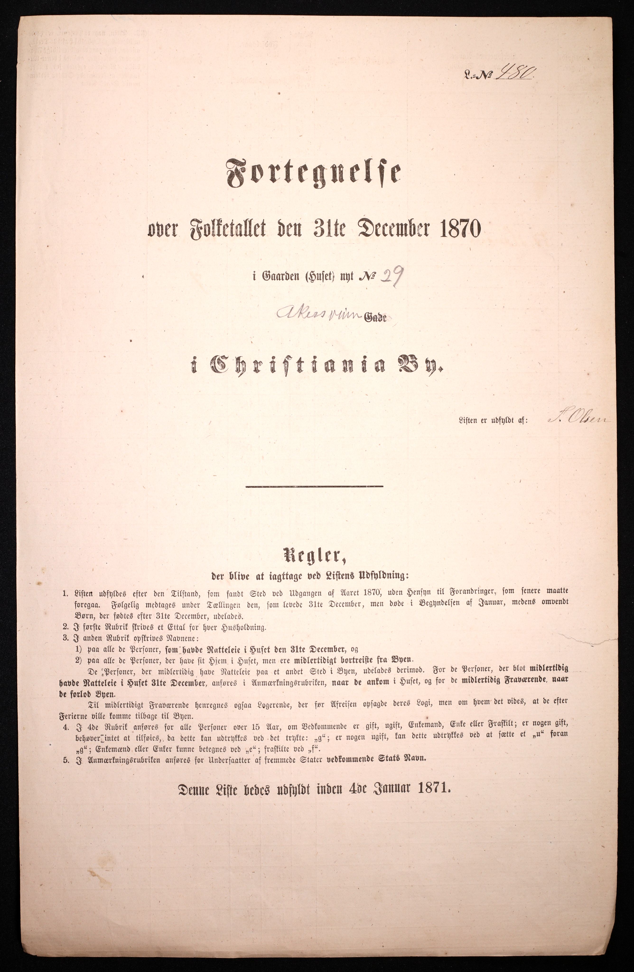 RA, Folketelling 1870 for 0301 Kristiania kjøpstad, 1870, s. 268