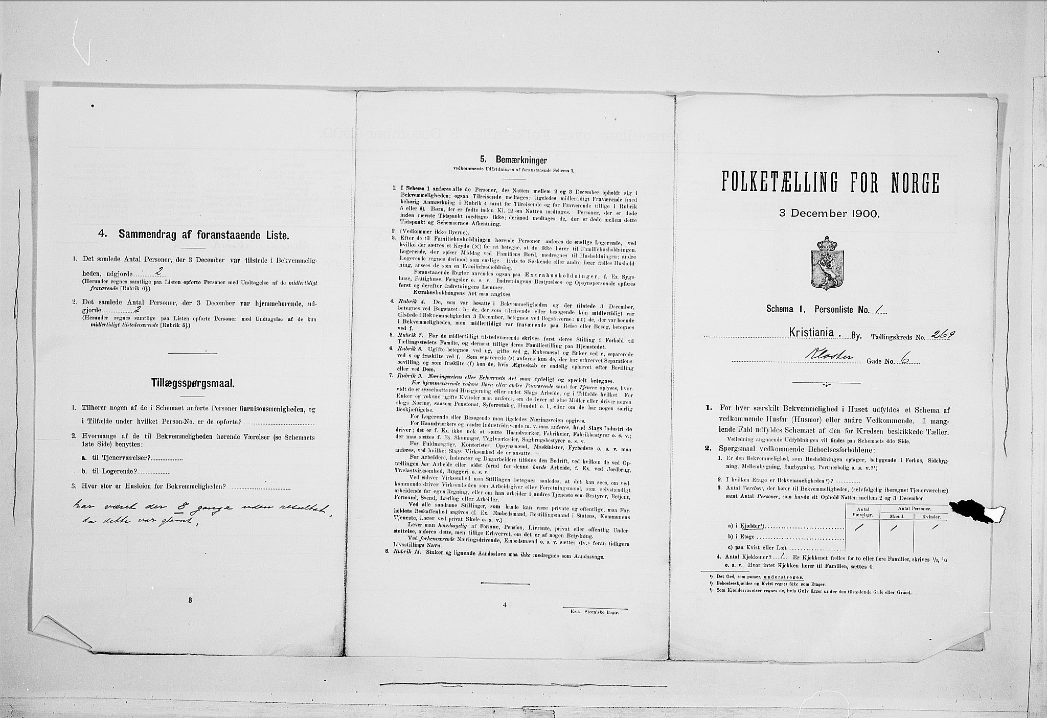 SAO, Folketelling 1900 for 0301 Kristiania kjøpstad, 1900, s. 48283