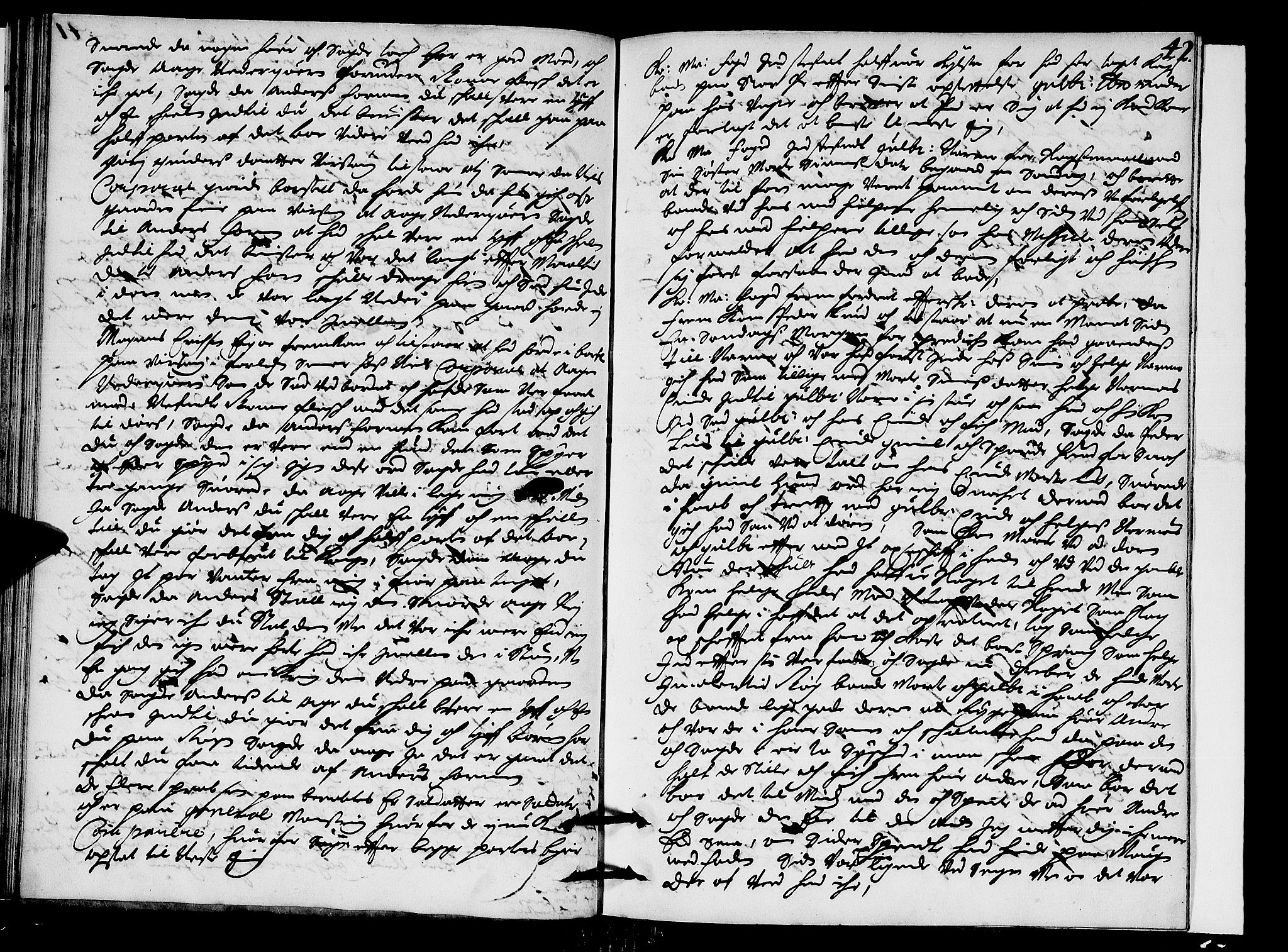 Hedemarken sorenskriveri, SAH/TING-034/G/Gb/L0009: Tingbok, 1673-1674, s. 41b-42a