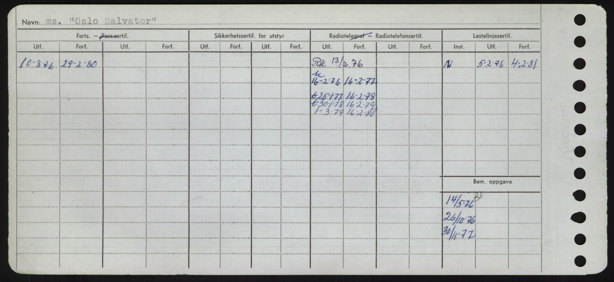 Sjøfartsdirektoratet med forløpere, Skipsmålingen, RA/S-1627/H/Hd/L0028: Fartøy, O, s. 474