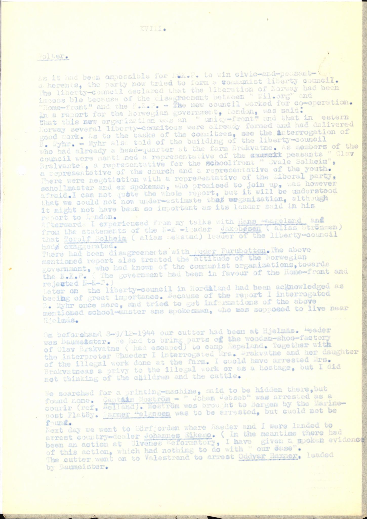 Forsvaret, Forsvarets overkommando II, AV/RA-RAFA-3915/D/Db/L0036: CI Questionaires. Tyske okkupasjonsstyrker i Norge. Tyskere., 1945-1946, s. 486