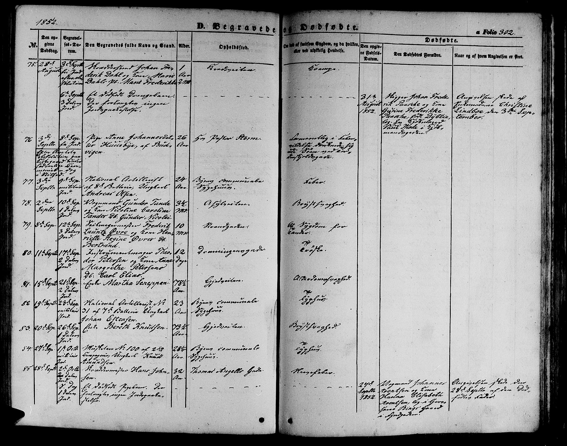 Ministerialprotokoller, klokkerbøker og fødselsregistre - Sør-Trøndelag, AV/SAT-A-1456/602/L0137: Klokkerbok nr. 602C05, 1846-1856, s. 302