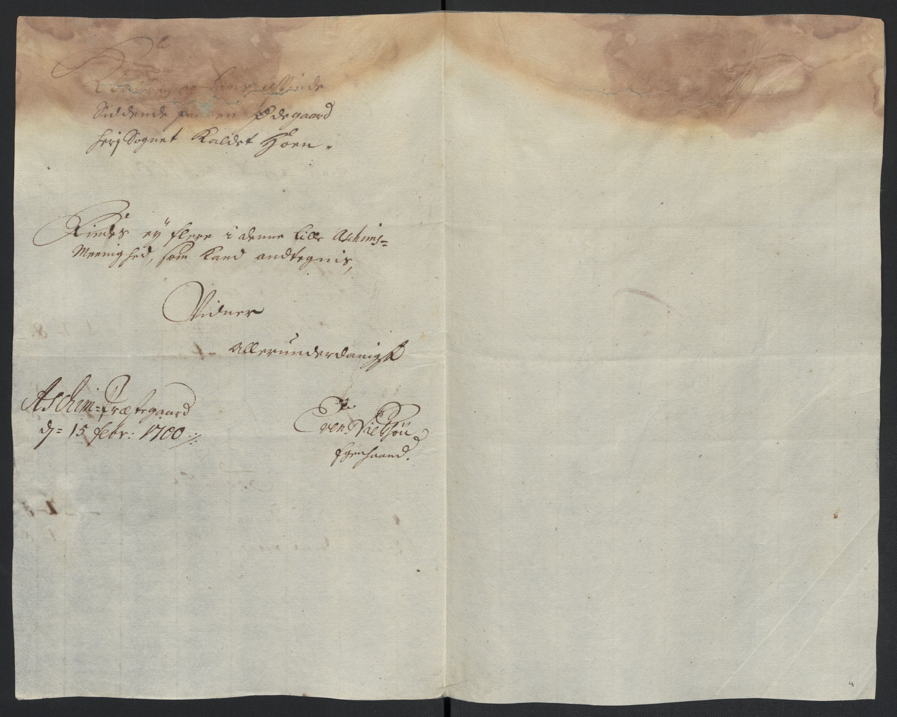 Rentekammeret inntil 1814, Reviderte regnskaper, Fogderegnskap, AV/RA-EA-4092/R07/L0291: Fogderegnskap Rakkestad, Heggen og Frøland, 1700, s. 31