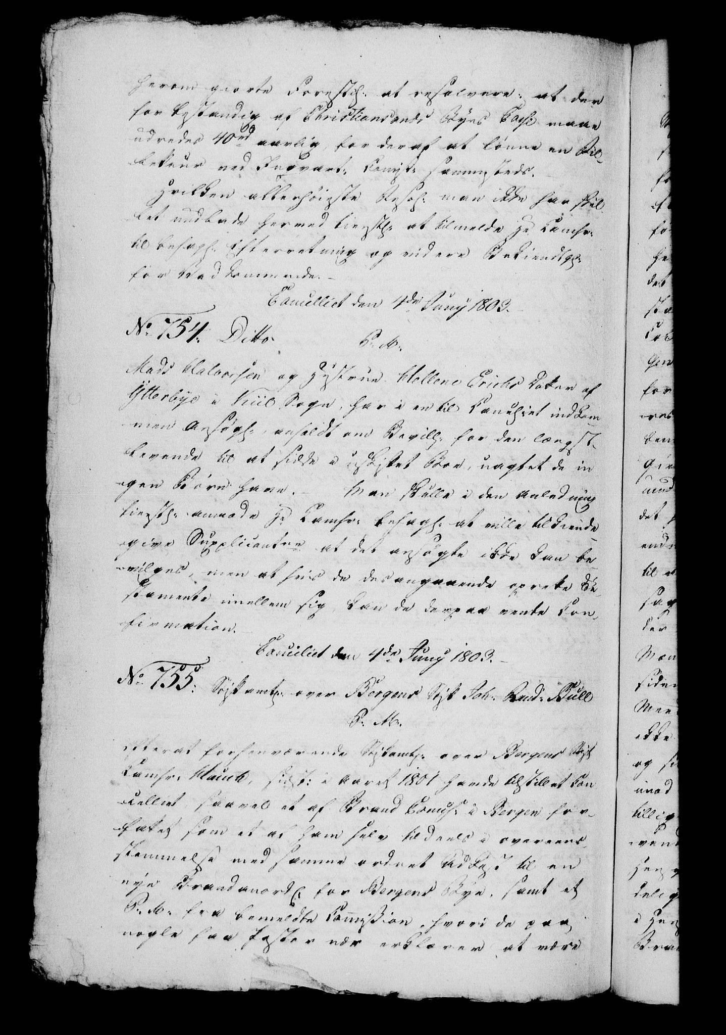Danske Kanselli 1800-1814, AV/RA-EA-3024/H/Hg/Hga/Hgaa/L0007: Brevbok, 1803