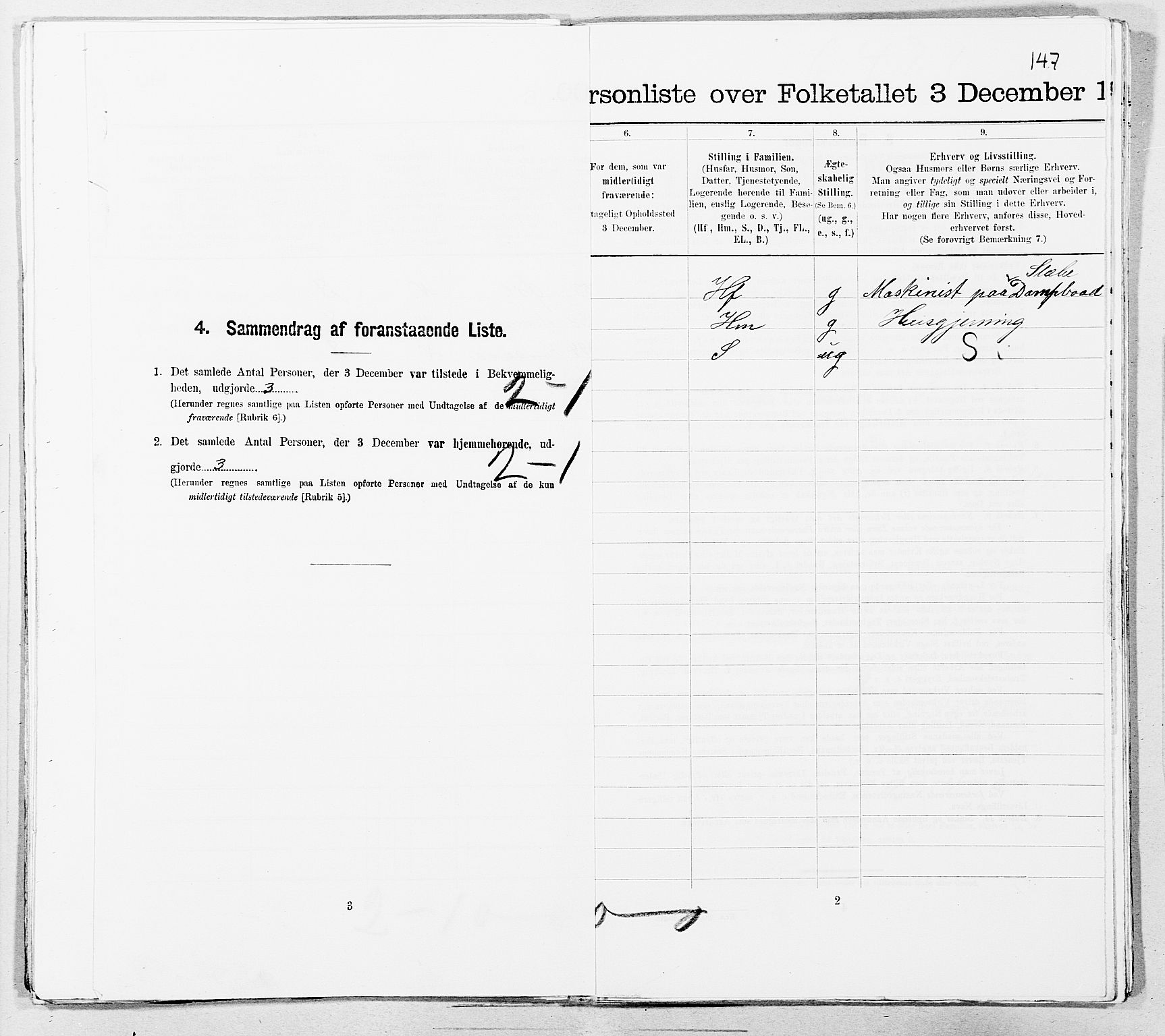 SAT, Folketelling 1900 for 1503 Kristiansund kjøpstad, 1900, s. 3393