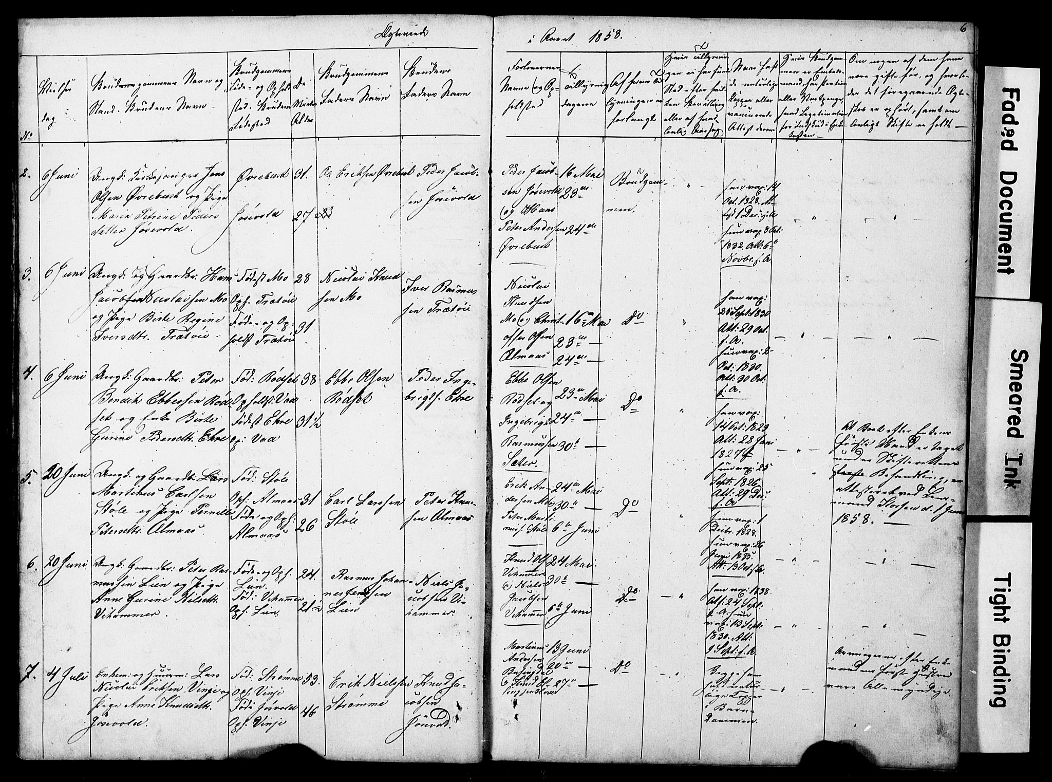 Ministerialprotokoller, klokkerbøker og fødselsregistre - Møre og Romsdal, AV/SAT-A-1454/521/L0301: Klokkerbok nr. 521C02, 1854-1881, s. 6