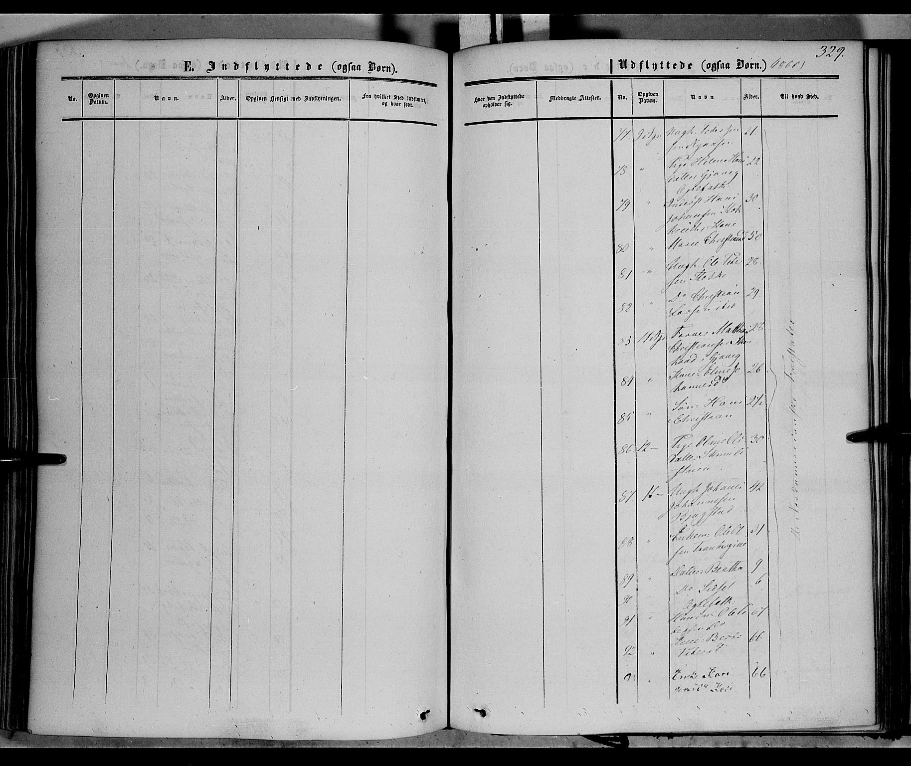 Vardal prestekontor, SAH/PREST-100/H/Ha/Haa/L0006: Ministerialbok nr. 6, 1854-1866, s. 329