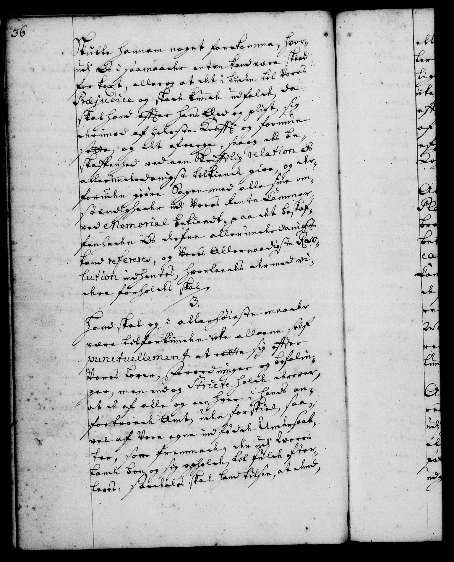 Rentekammeret, Kammerkanselliet, RA/EA-3111/G/Gg/Ggi/L0001: Norsk instruksjonsprotokoll med register (merket RK 53.34), 1720-1729, s. 36