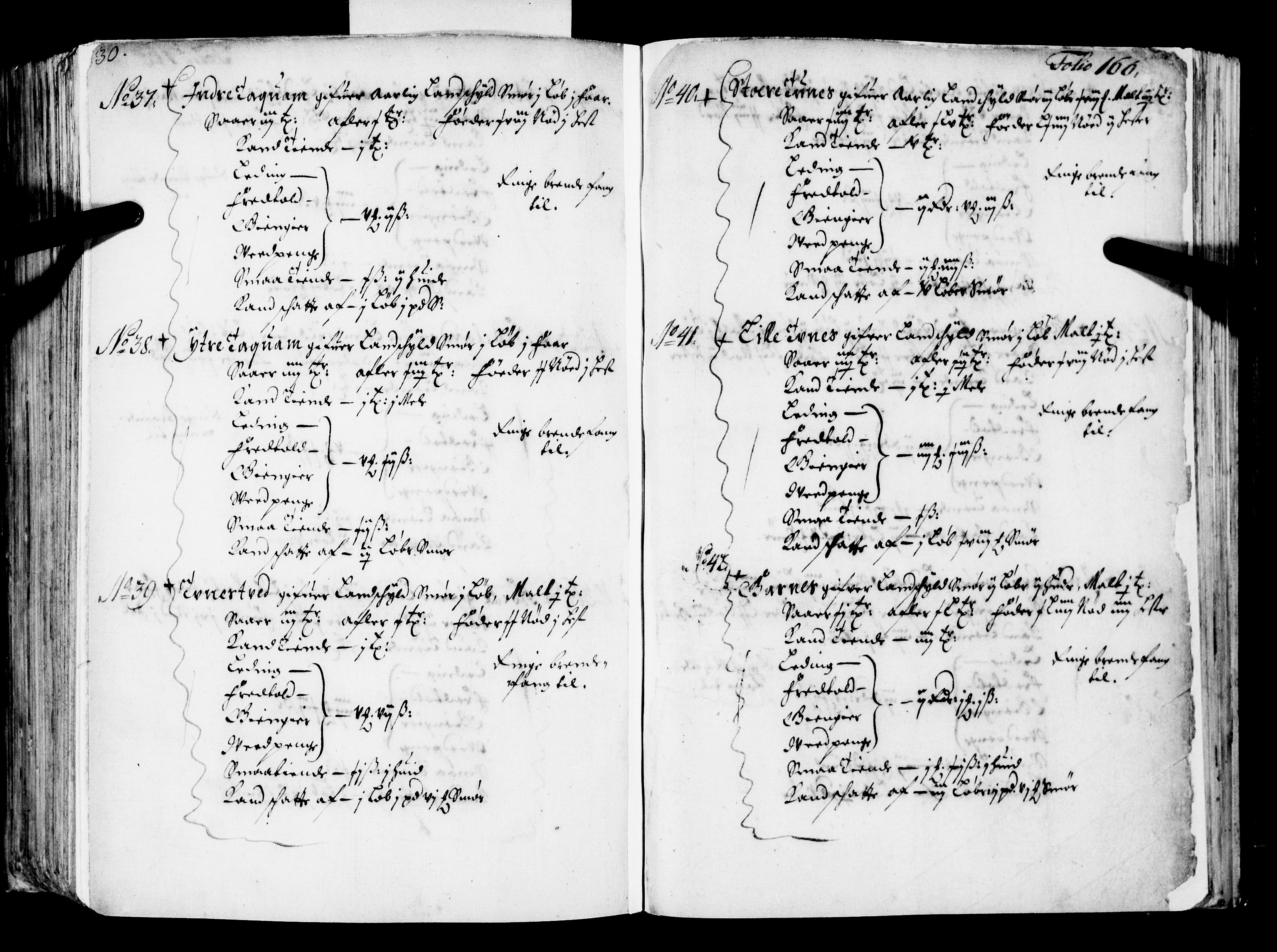 Rentekammeret inntil 1814, Realistisk ordnet avdeling, AV/RA-EA-4070/N/Nb/Nba/L0039: Nordhordland fogderi, 1667, s. 165b-166a