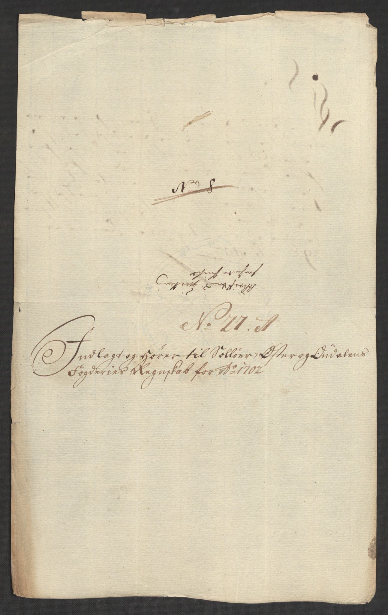 Rentekammeret inntil 1814, Reviderte regnskaper, Fogderegnskap, AV/RA-EA-4092/R13/L0840: Fogderegnskap Solør, Odal og Østerdal, 1702, s. 283