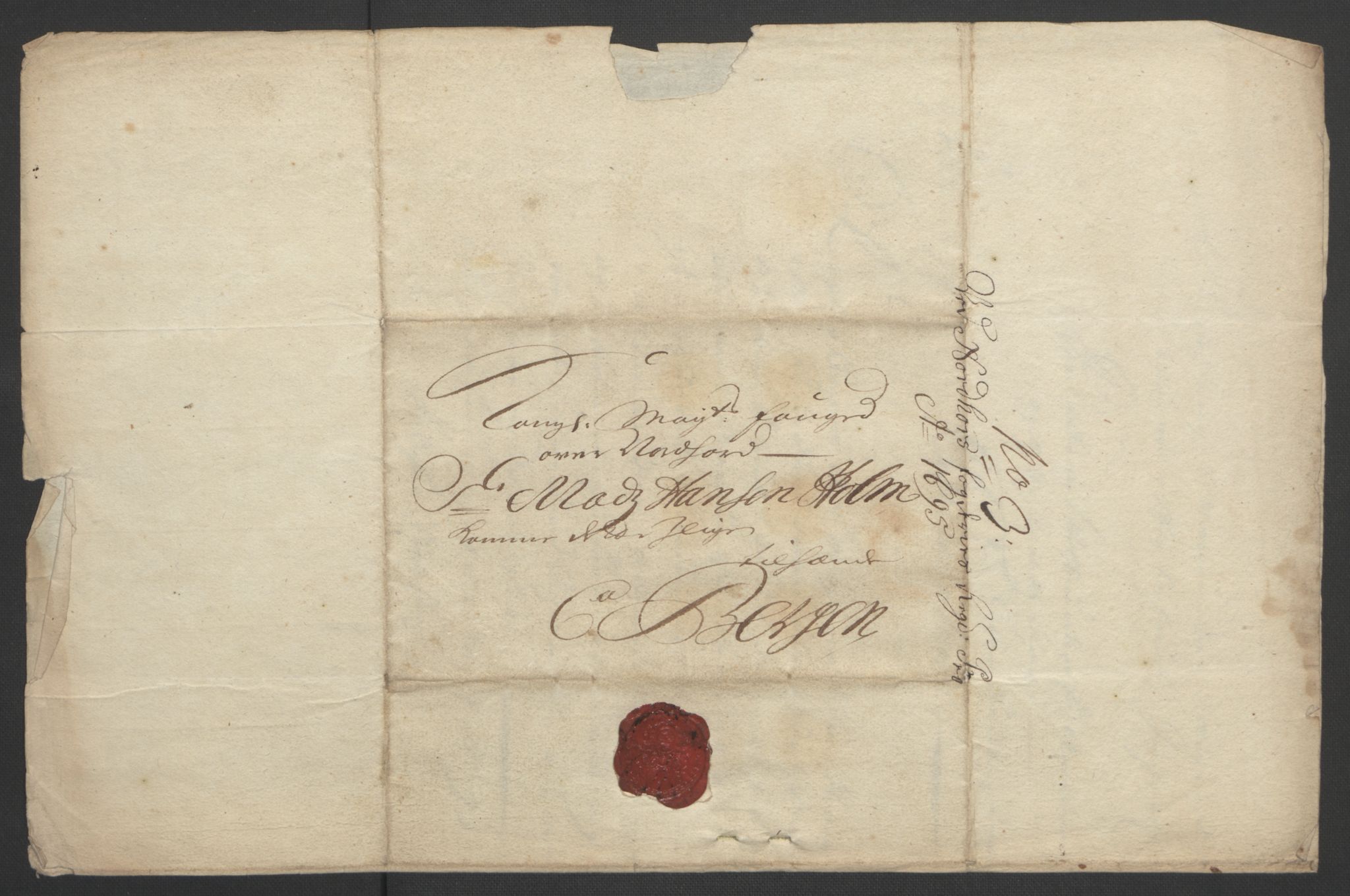 Rentekammeret inntil 1814, Reviderte regnskaper, Fogderegnskap, AV/RA-EA-4092/R51/L3183: Fogderegnskap Nordhordland og Voss, 1695-1697, s. 123