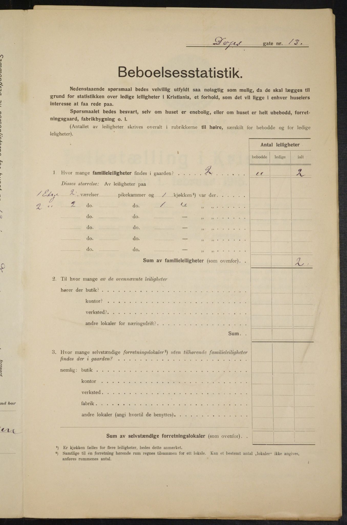 OBA, Kommunal folketelling 1.2.1915 for Kristiania, 1915, s. 15998