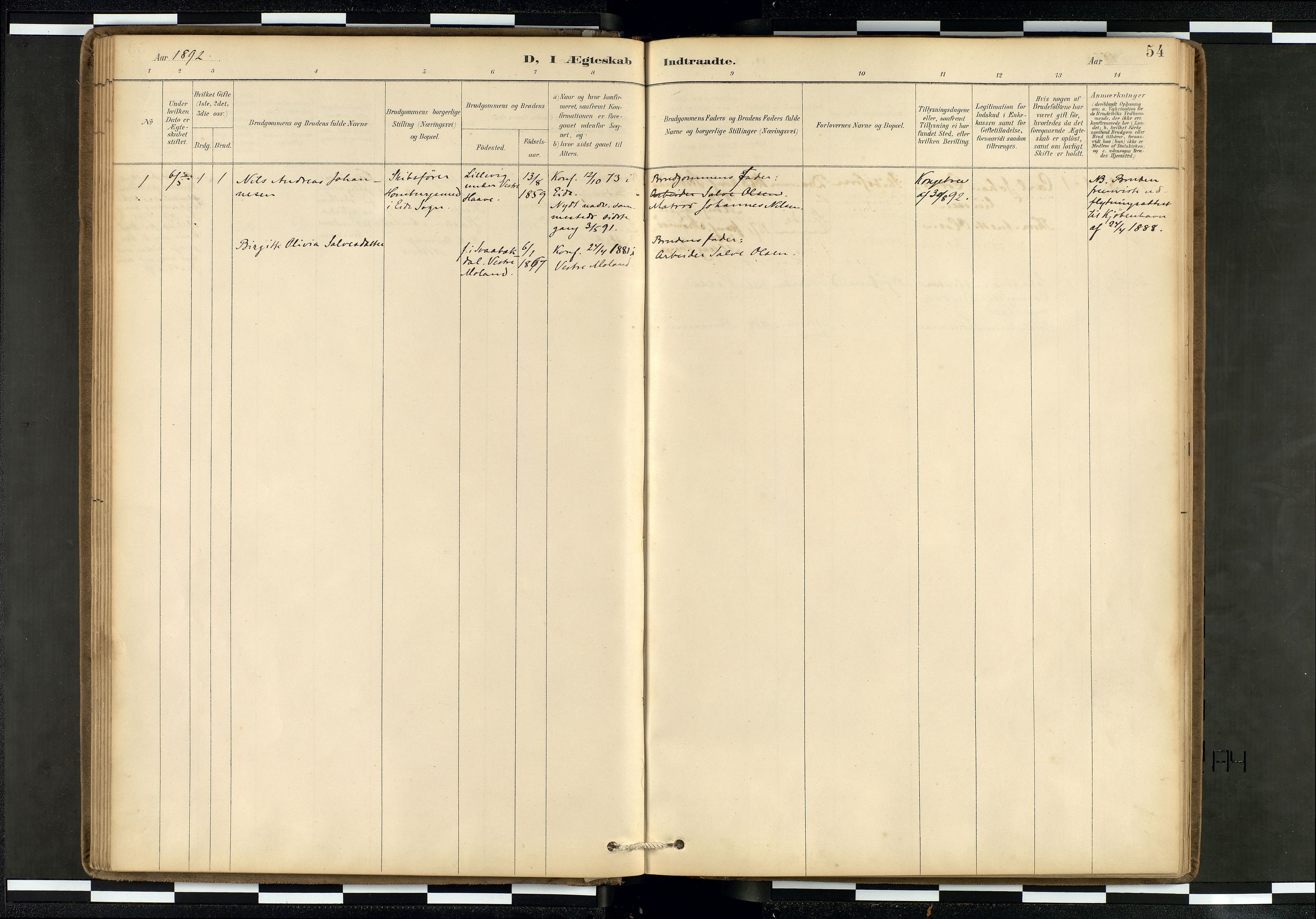 Den norske sjømannsmisjon i utlandet/Hollandske havner (Amsterdam-Rotterdam-Europort), AV/SAB-SAB/PA-0106/H/Ha/Haa/L0002: Ministerialbok nr. A 2, 1887-1907, s. 53b-54a