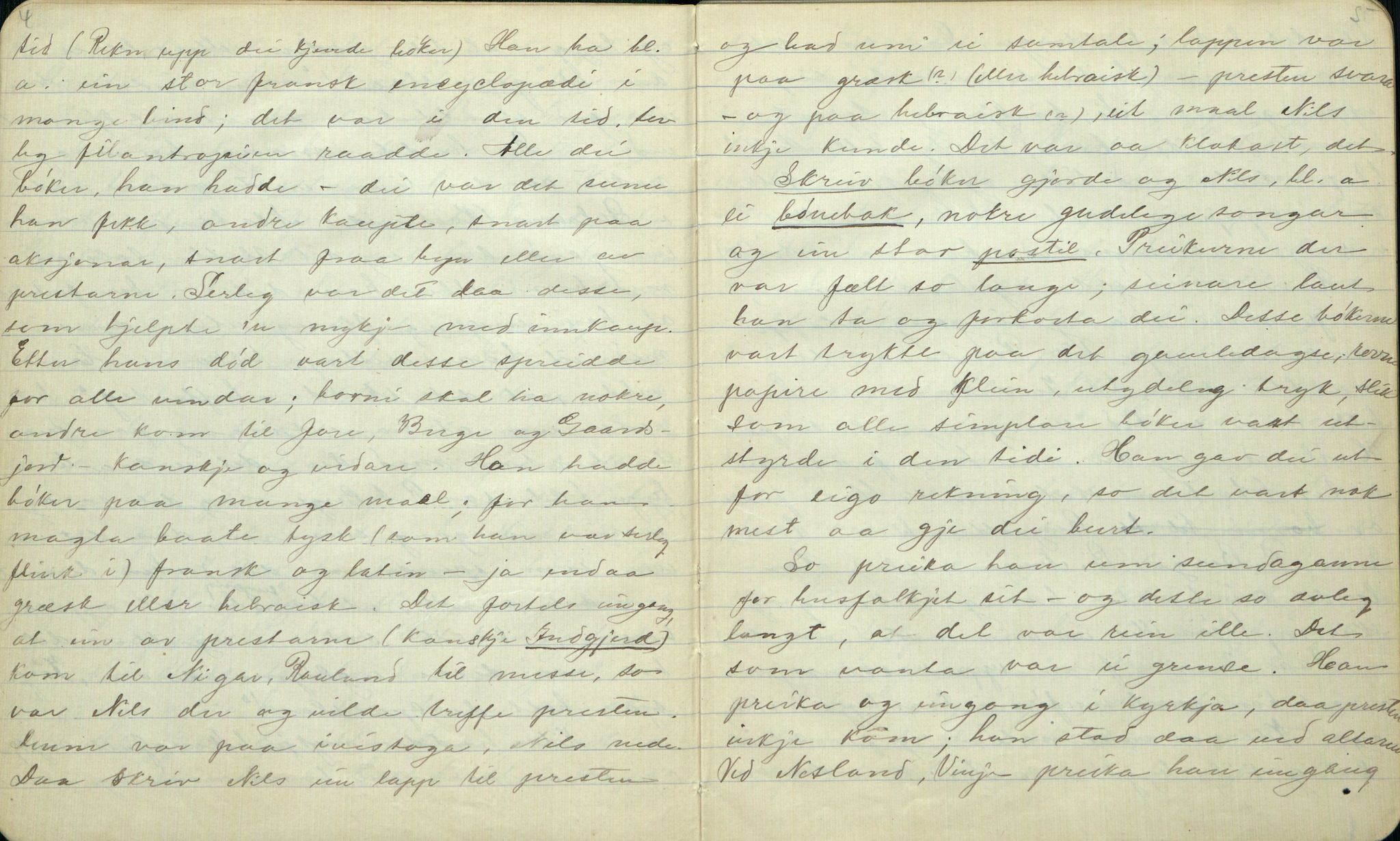 Rikard Berge, TEMU/TGM-A-1003/F/L0001/0005: 001-030 Innholdslister / 2. Erindringer om merkelige begivenheter, slegter, personligheder, 1900, s. 4-5