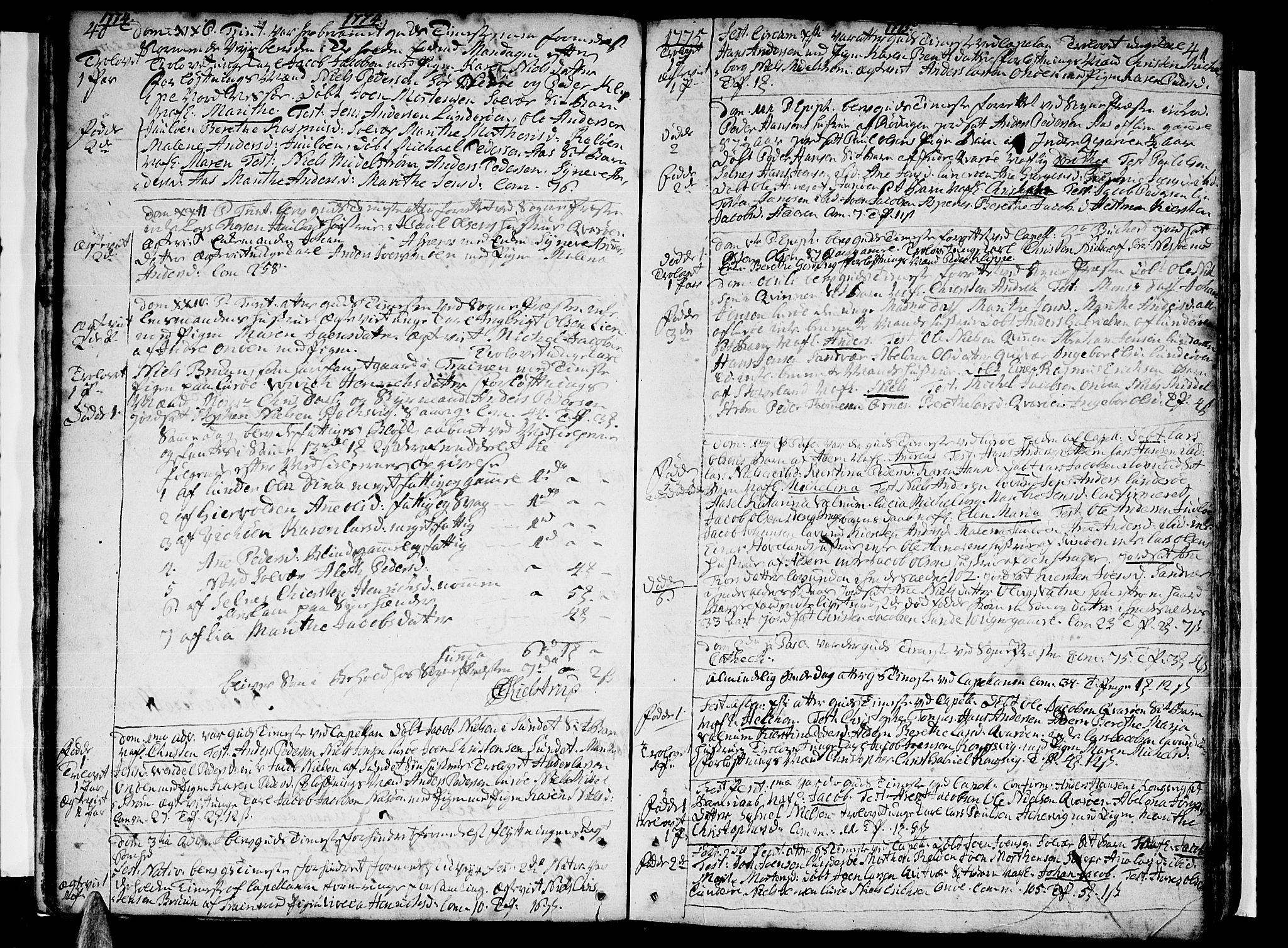 Ministerialprotokoller, klokkerbøker og fødselsregistre - Nordland, AV/SAT-A-1459/839/L0563: Ministerialbok nr. 839A01 /1, 1767-1824, s. 40-41