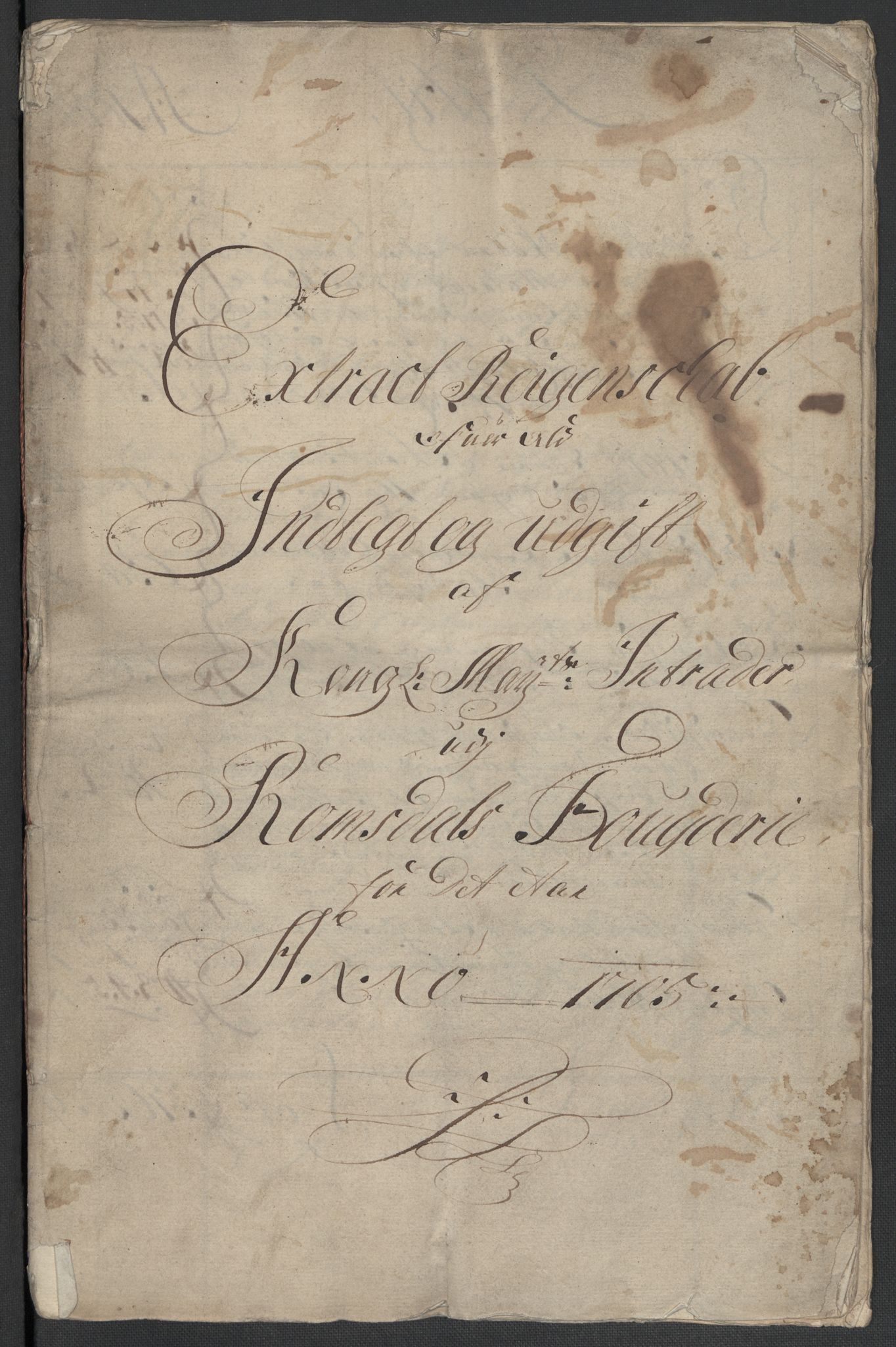 Rentekammeret inntil 1814, Reviderte regnskaper, Fogderegnskap, RA/EA-4092/R55/L3656: Fogderegnskap Romsdal, 1703-1705, s. 350