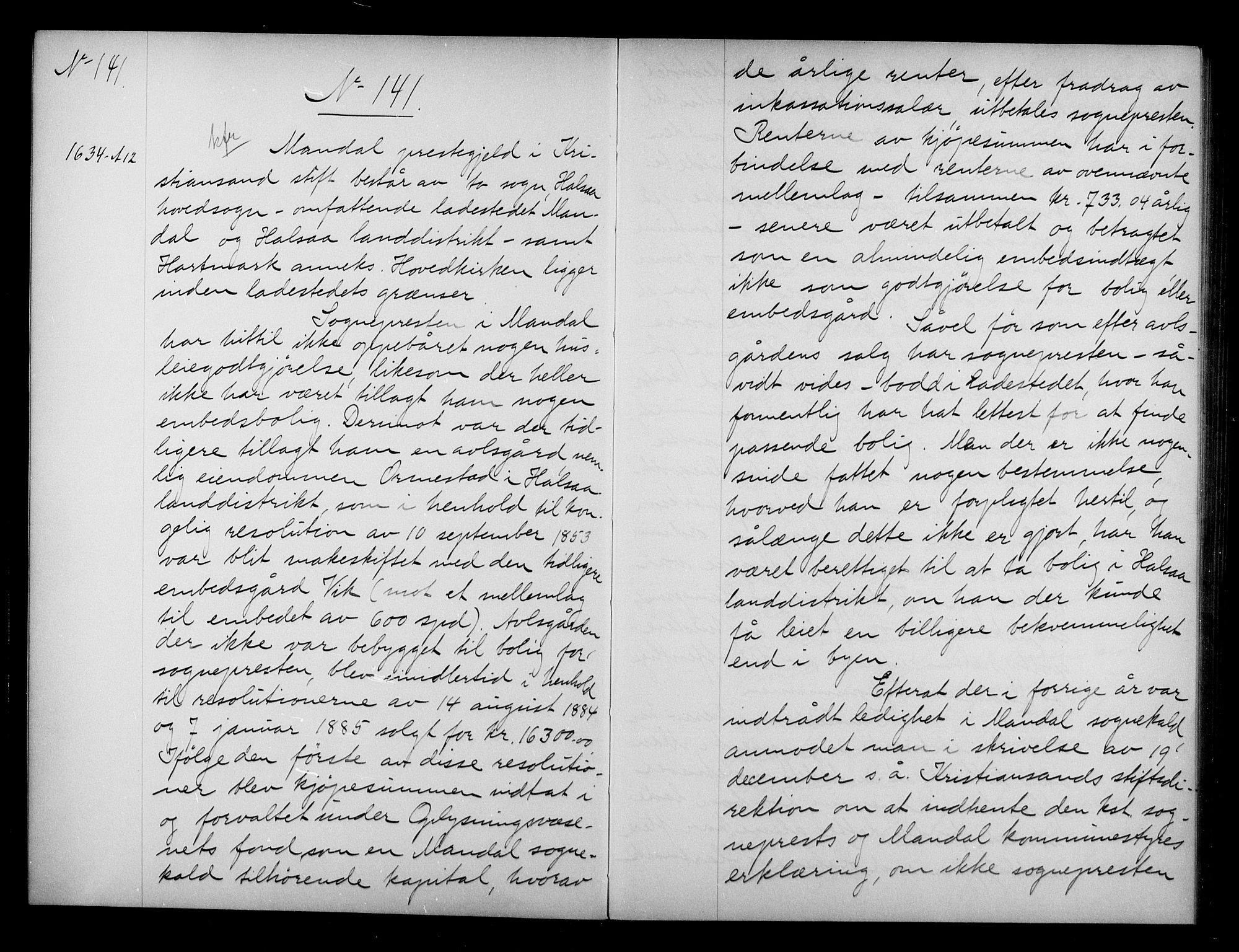 Kirke- og undervisningsdepartementet, Kontoret  for kirke og geistlighet A, AV/RA-S-1007/A/Aa/L0308: Referatprotokoll bd. 2. Ref.nr. 141-288, 1912