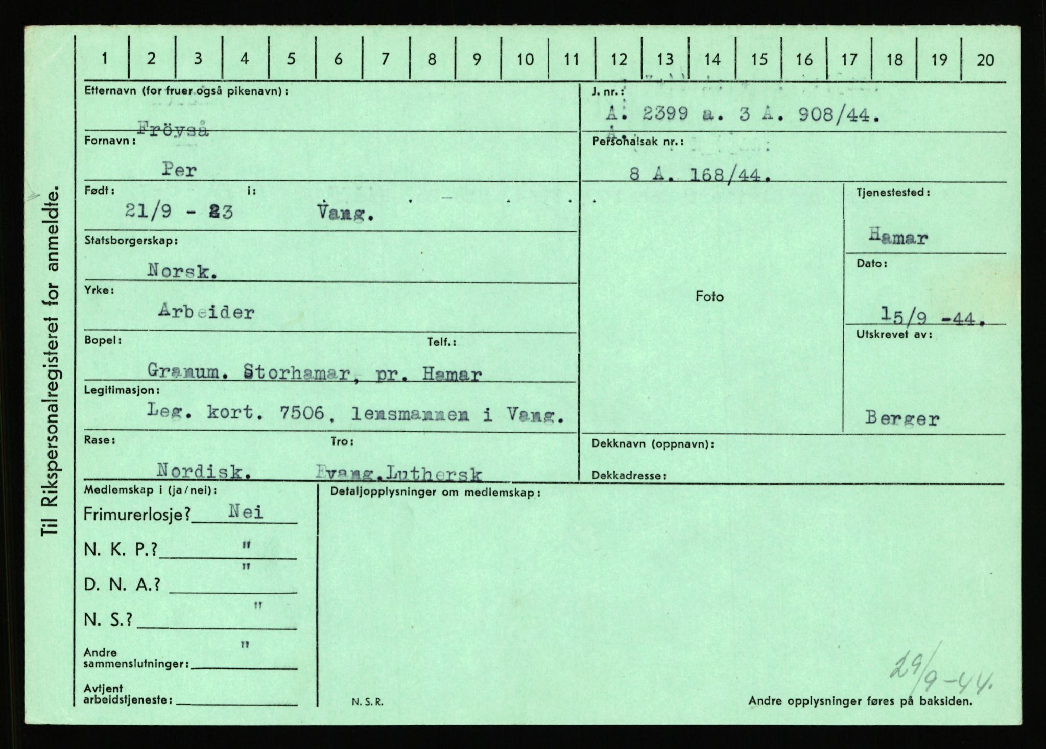 Statspolitiet - Hovedkontoret / Osloavdelingen, AV/RA-S-1329/C/Ca/L0004: Eid - funn av gjenstander	, 1943-1945, s. 5029