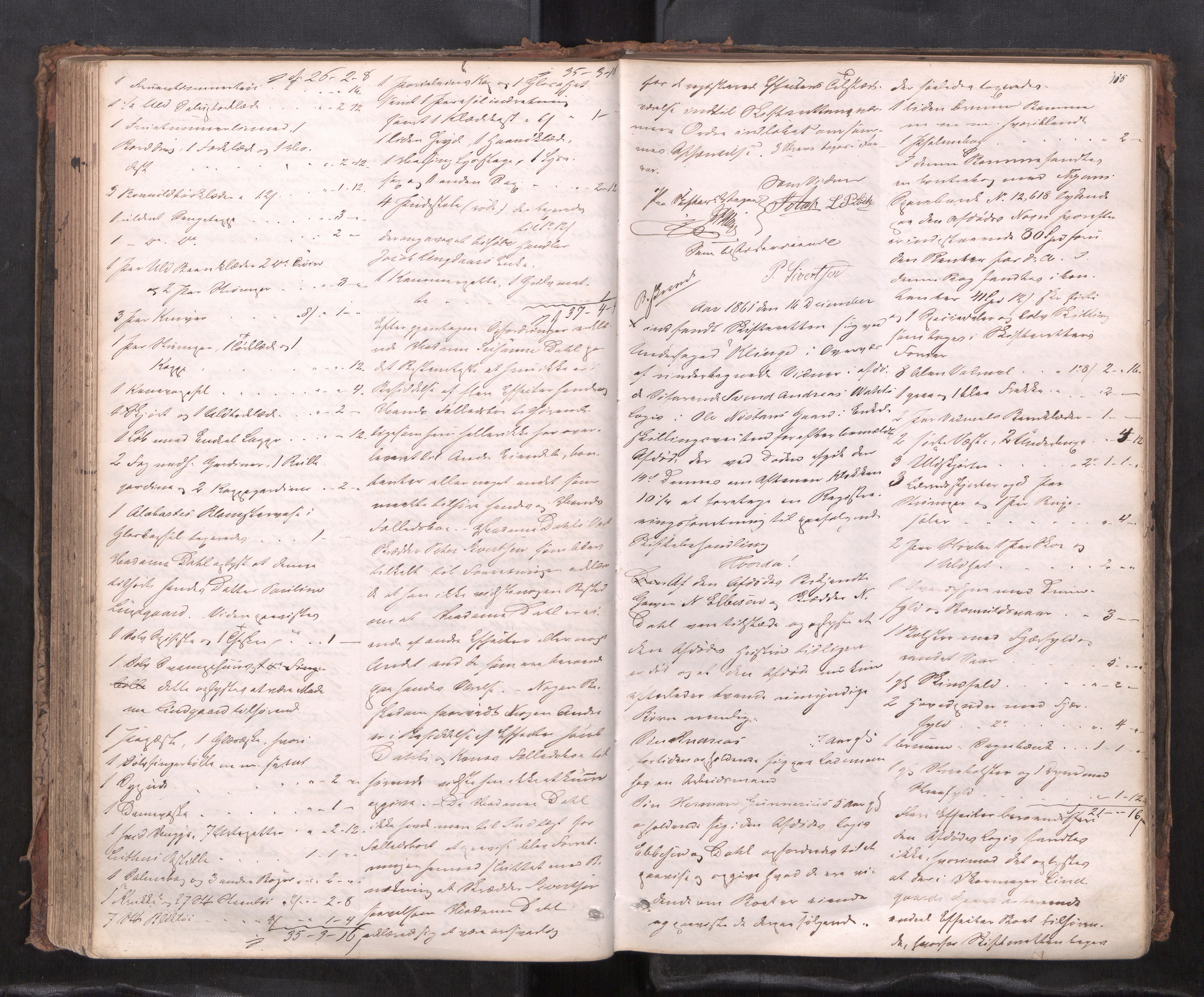 Trondheim byfogd, AV/SAT-A-0003/1/3/3C/L0003: Skifteregistreringsprotokoll - 12/12-19/3. (m/ register) U, 1860-1864, s. 115