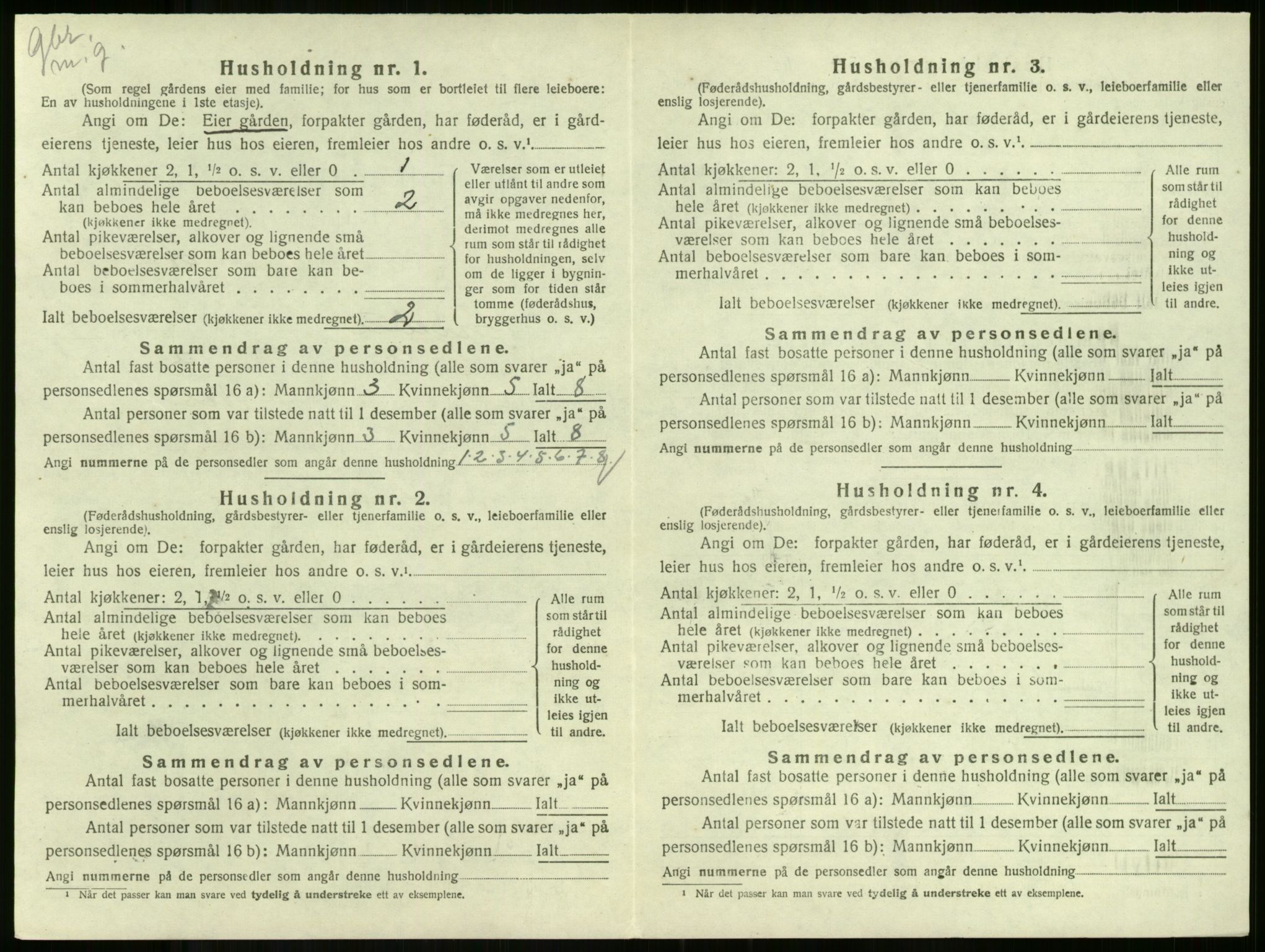 SAKO, Folketelling 1920 for 0719 Andebu herred, 1920, s. 823
