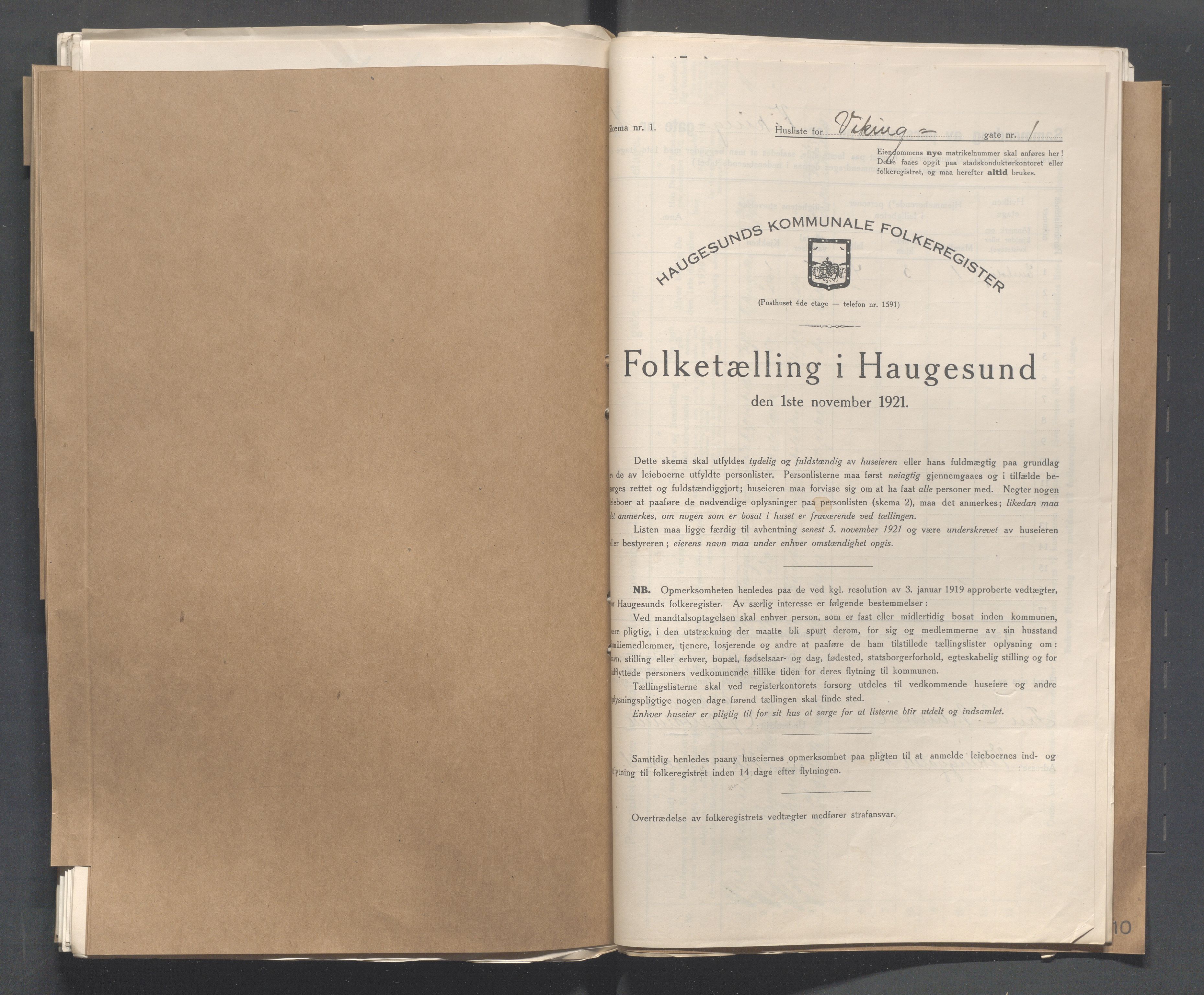 IKAR, Kommunal folketelling 1.11.1921 for Haugesund, 1921, s. 5510