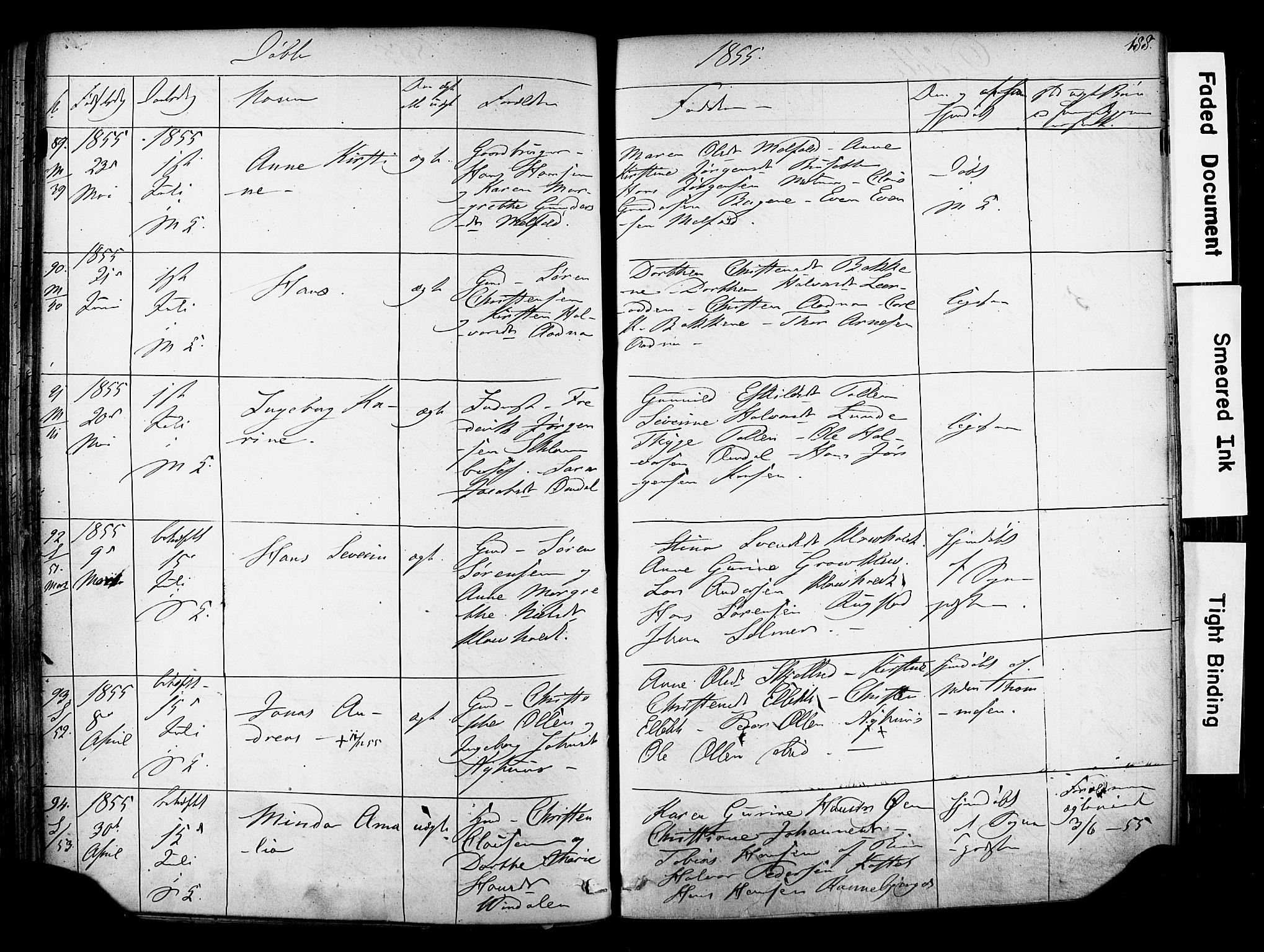 Solum kirkebøker, AV/SAKO-A-306/F/Fa/L0006: Ministerialbok nr. I 6, 1844-1855, s. 188