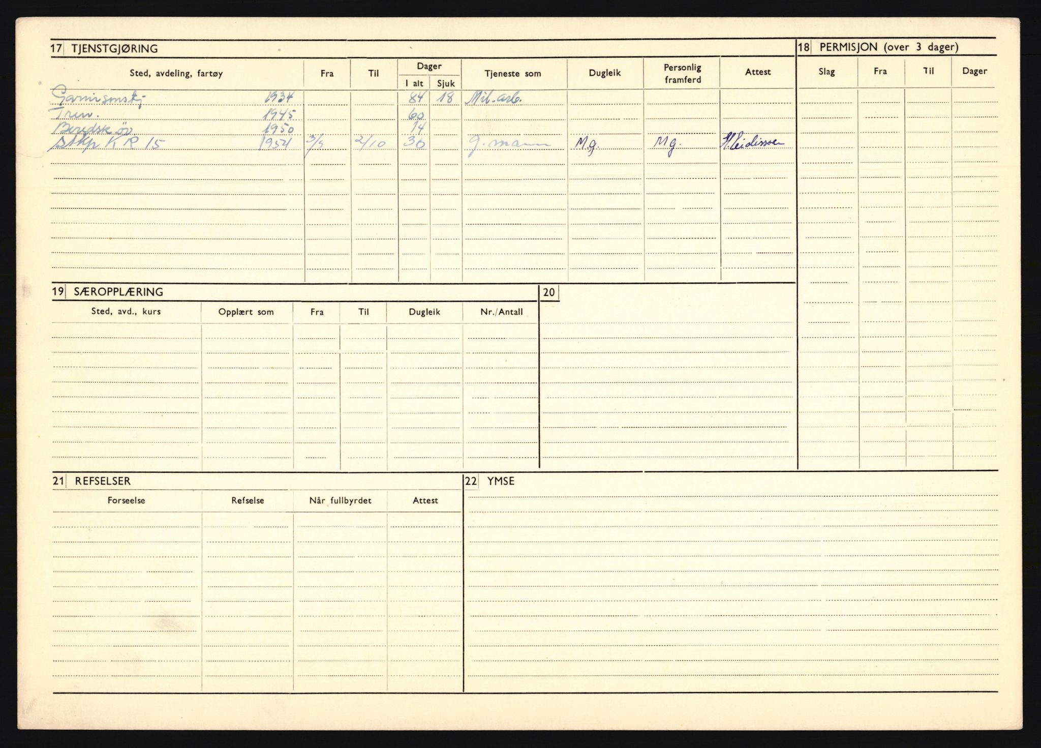 Forsvaret, Troms infanteriregiment nr. 16, AV/RA-RAFA-3146/P/Pa/L0018: Rulleblad for regimentets menige mannskaper, årsklasse 1934, 1934, s. 228