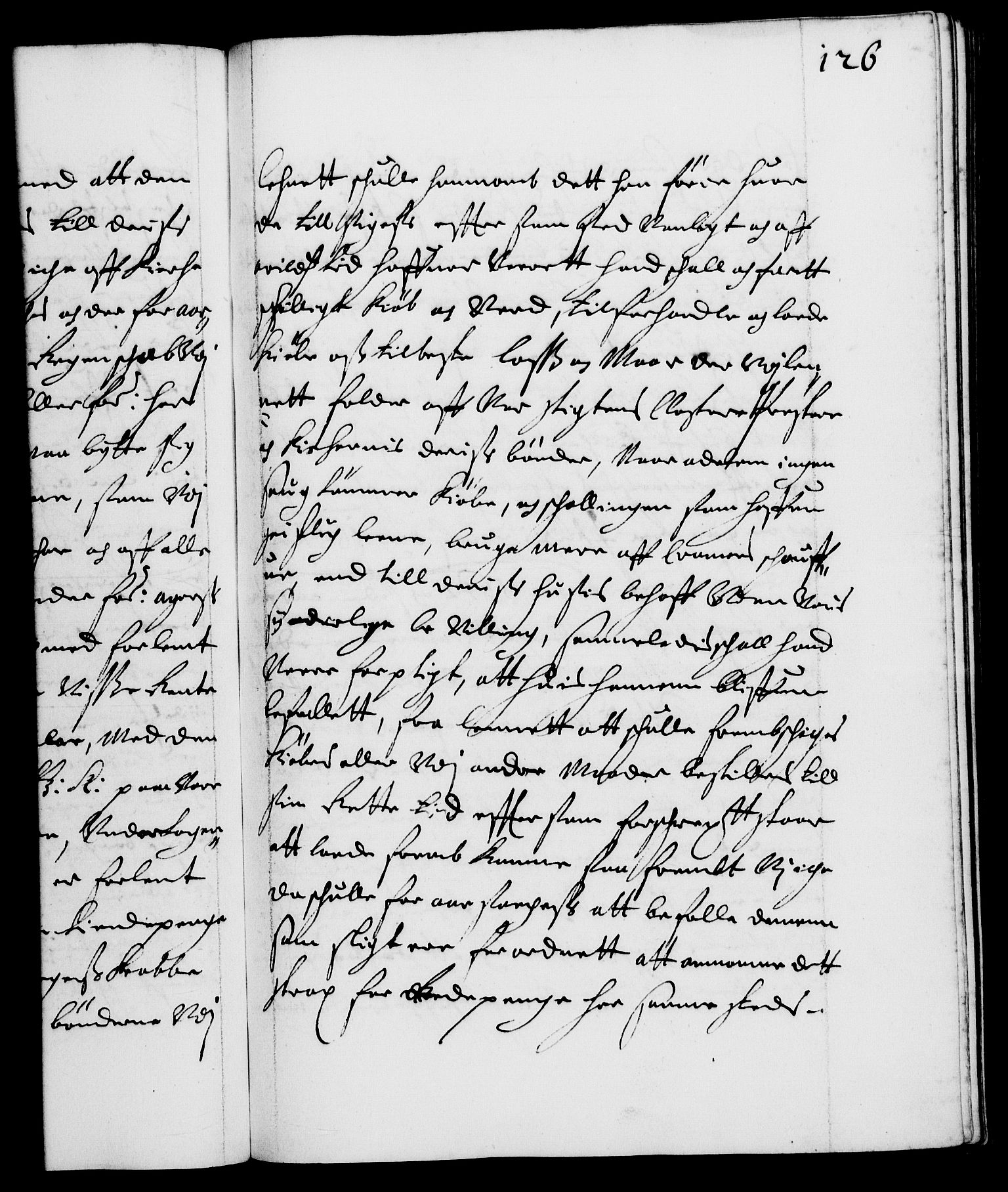 Danske Kanselli 1572-1799, AV/RA-EA-3023/F/Fc/Fca/Fcaa/L0008: Norske registre (mikrofilm), 1651-1656, s. 126a