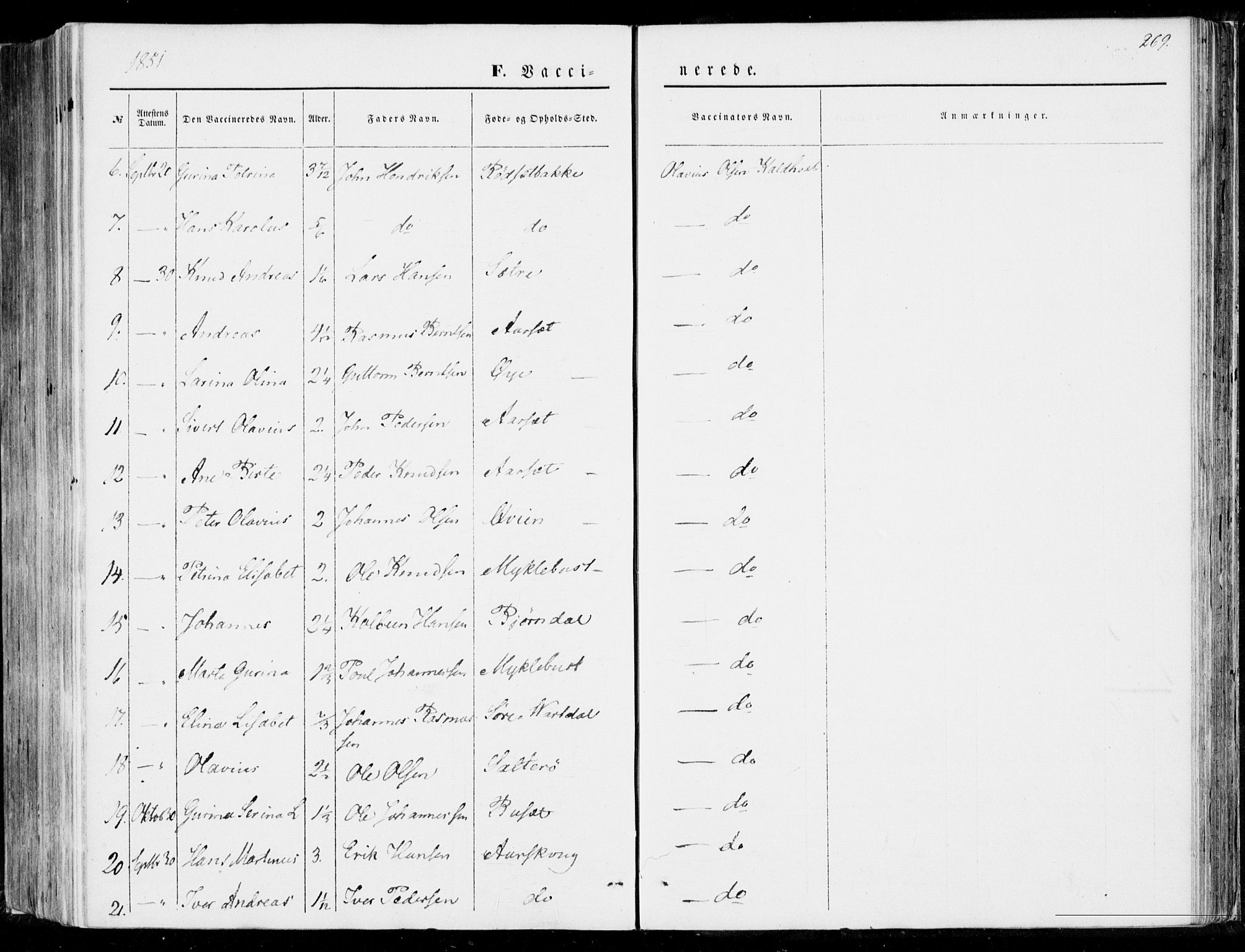 Ministerialprotokoller, klokkerbøker og fødselsregistre - Møre og Romsdal, SAT/A-1454/510/L0121: Ministerialbok nr. 510A01, 1848-1877, s. 269