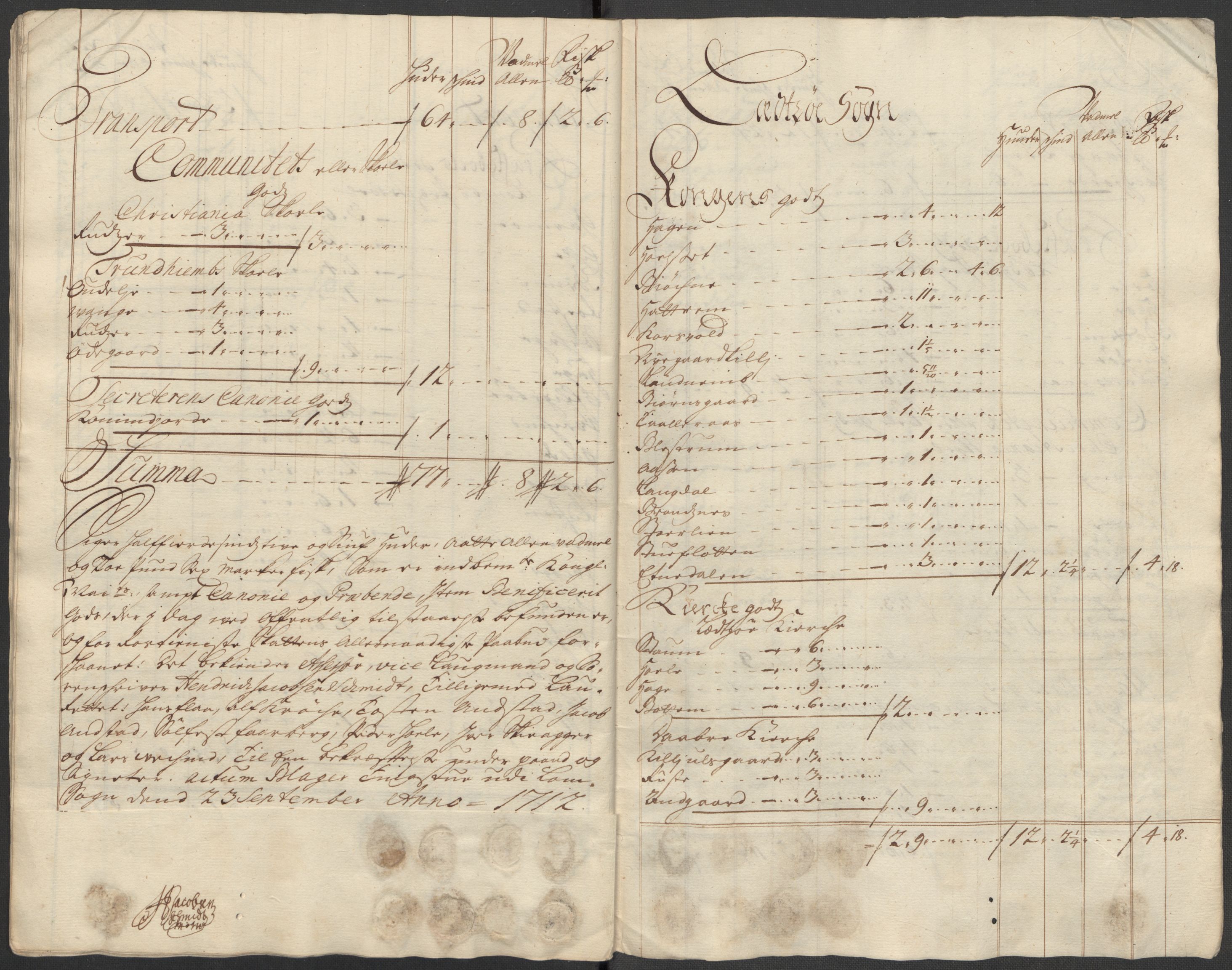 Rentekammeret inntil 1814, Reviderte regnskaper, Fogderegnskap, AV/RA-EA-4092/R17/L1181: Fogderegnskap Gudbrandsdal, 1712, s. 227