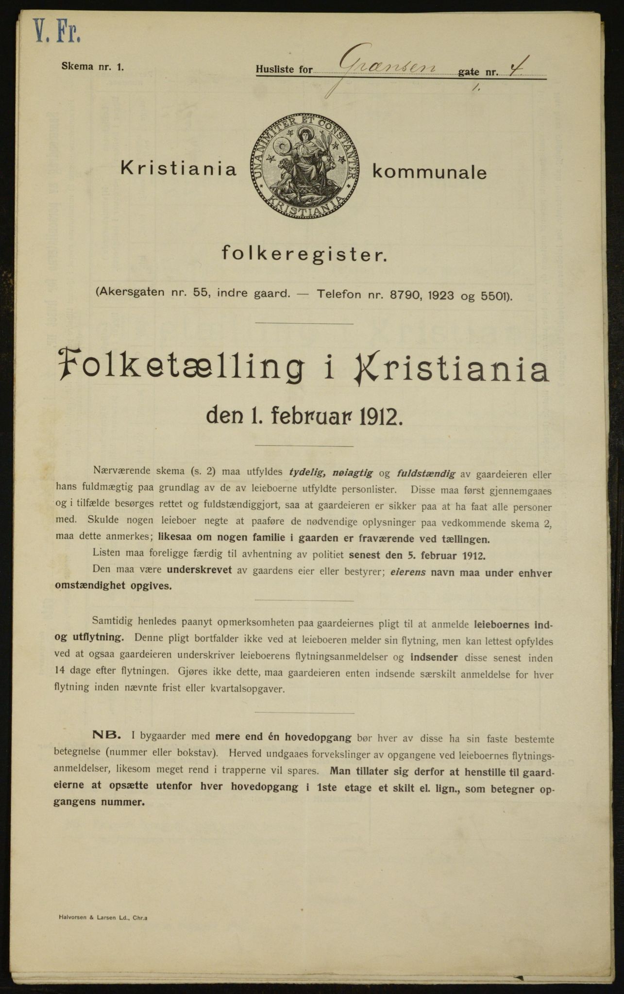 OBA, Kommunal folketelling 1.2.1912 for Kristiania, 1912, s. 29544