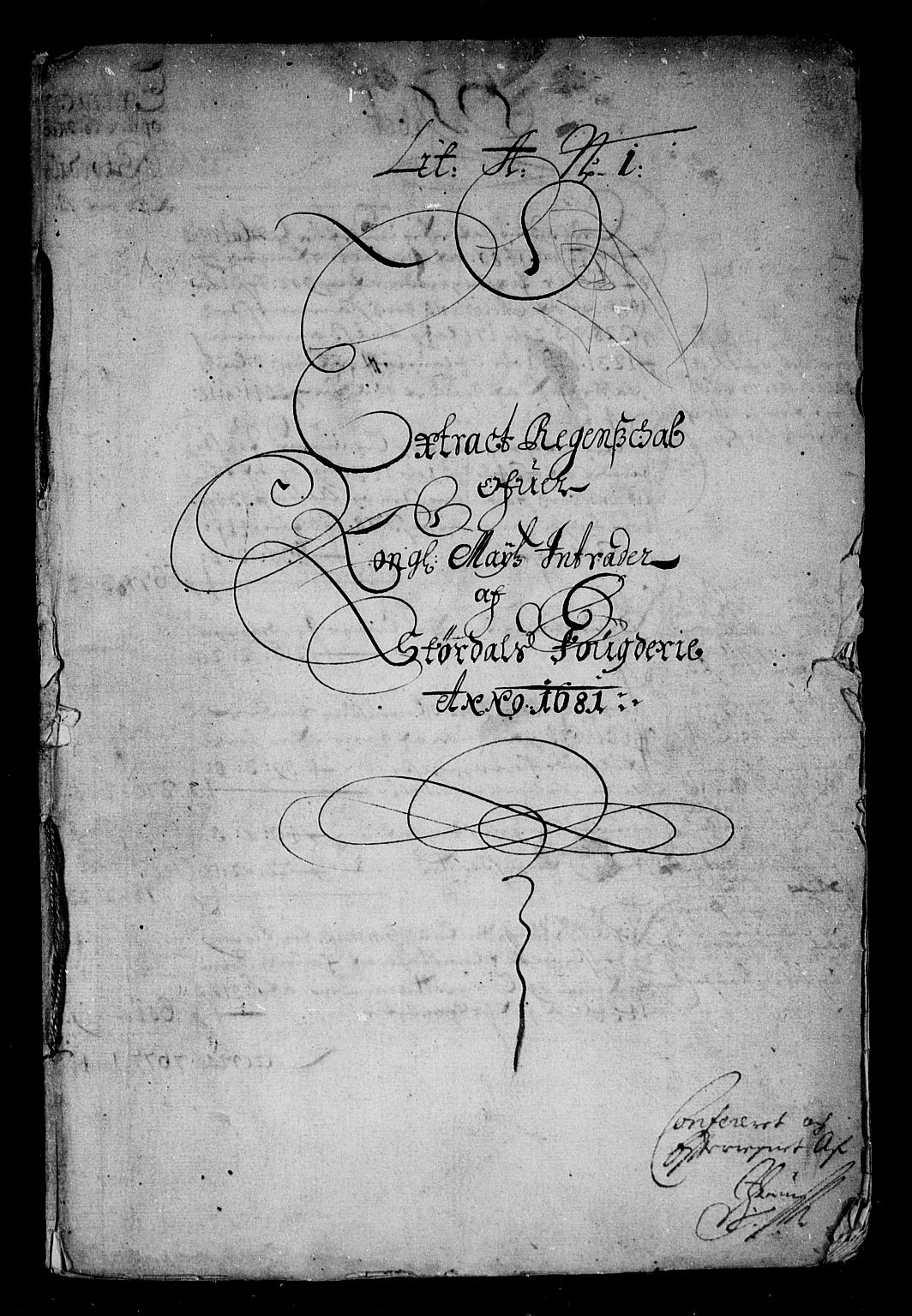 Rentekammeret inntil 1814, Reviderte regnskaper, Stiftamtstueregnskaper, Trondheim stiftamt og Nordland amt, AV/RA-EA-6044/R/Rf/L0063: Trondheim stiftamt, 1681